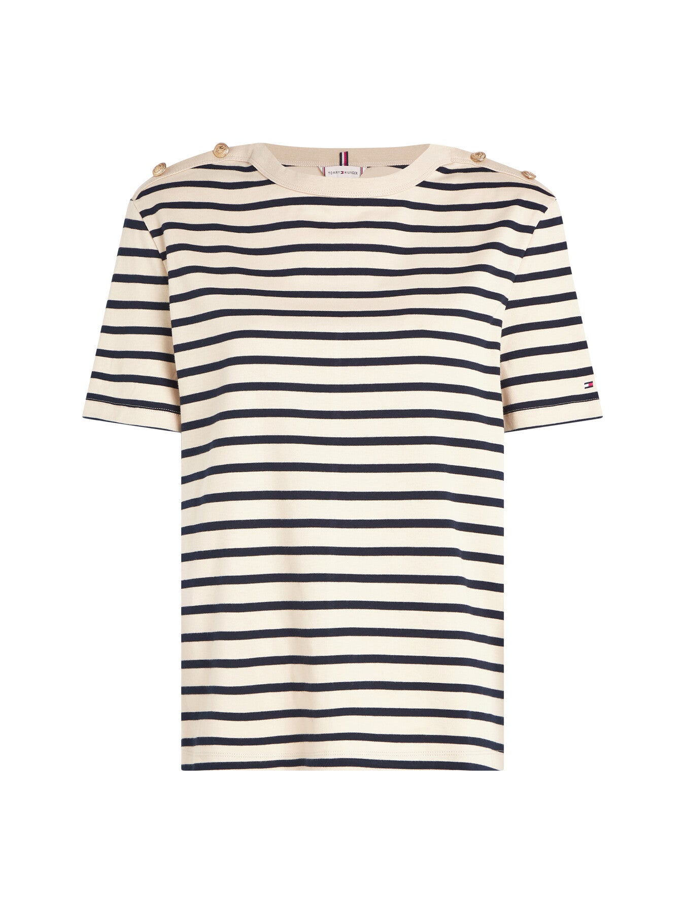 Stripe Boat Neck Relaxed