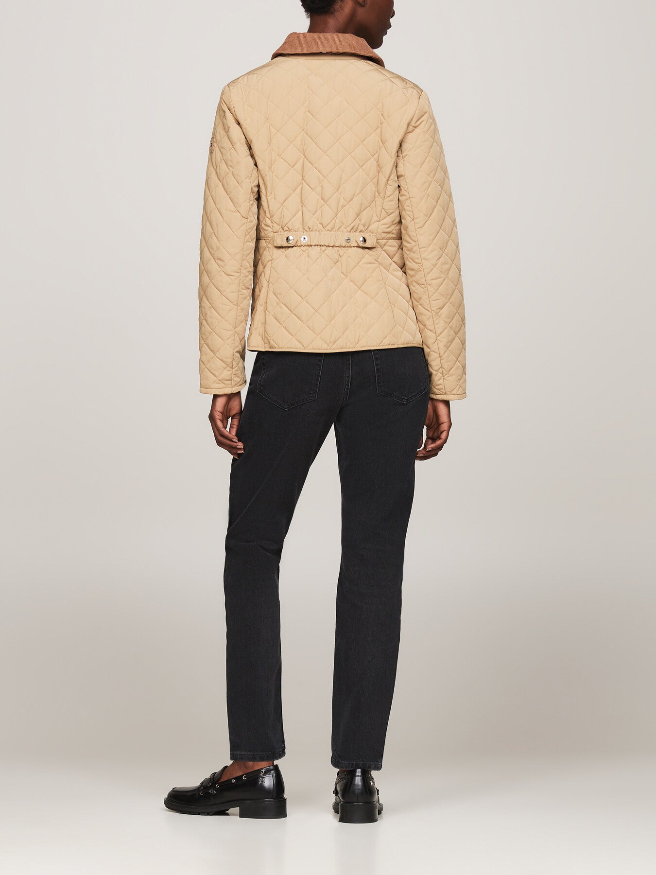 Water Repellent Slim Quilted Jacket