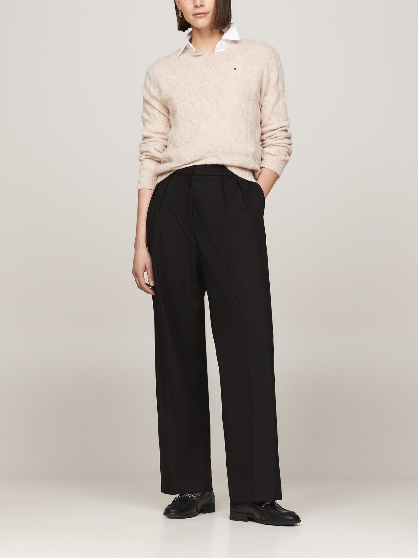 Pure Wool Cable Knit Jumper