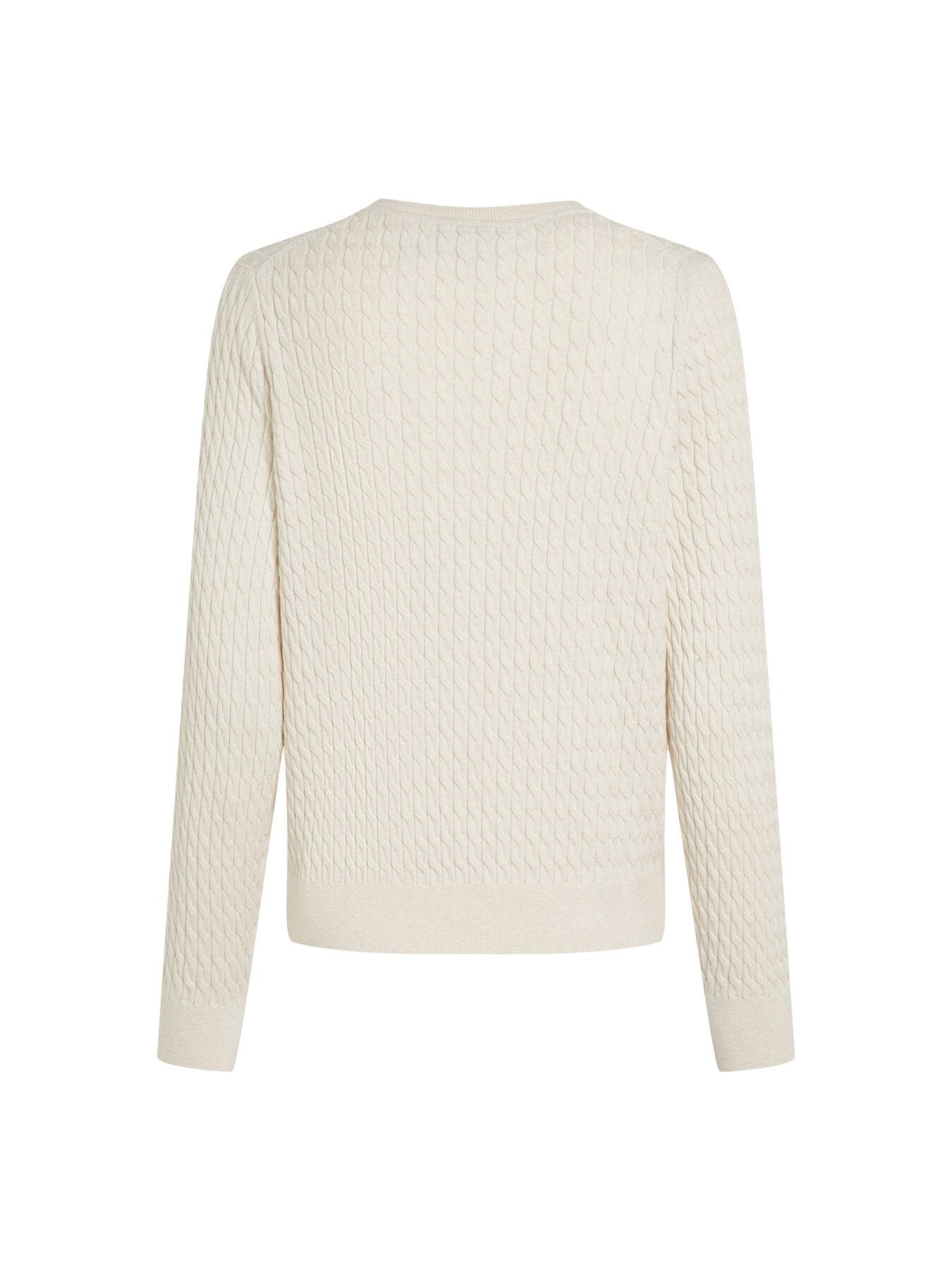 Cotton Cable V-Neck Sweater