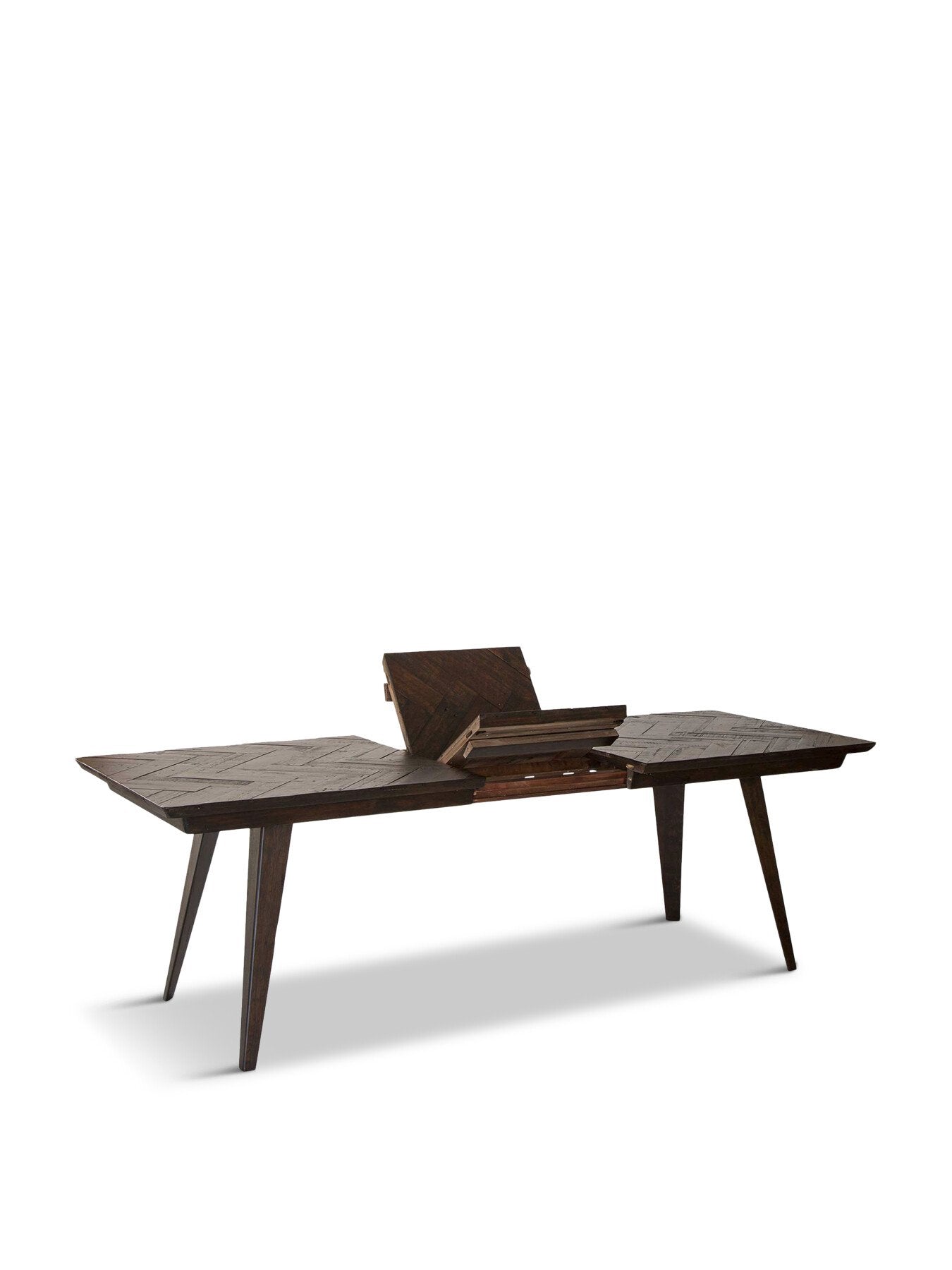 Elon Dark Herringbone Reclaimed Wood 186x90cm Ex