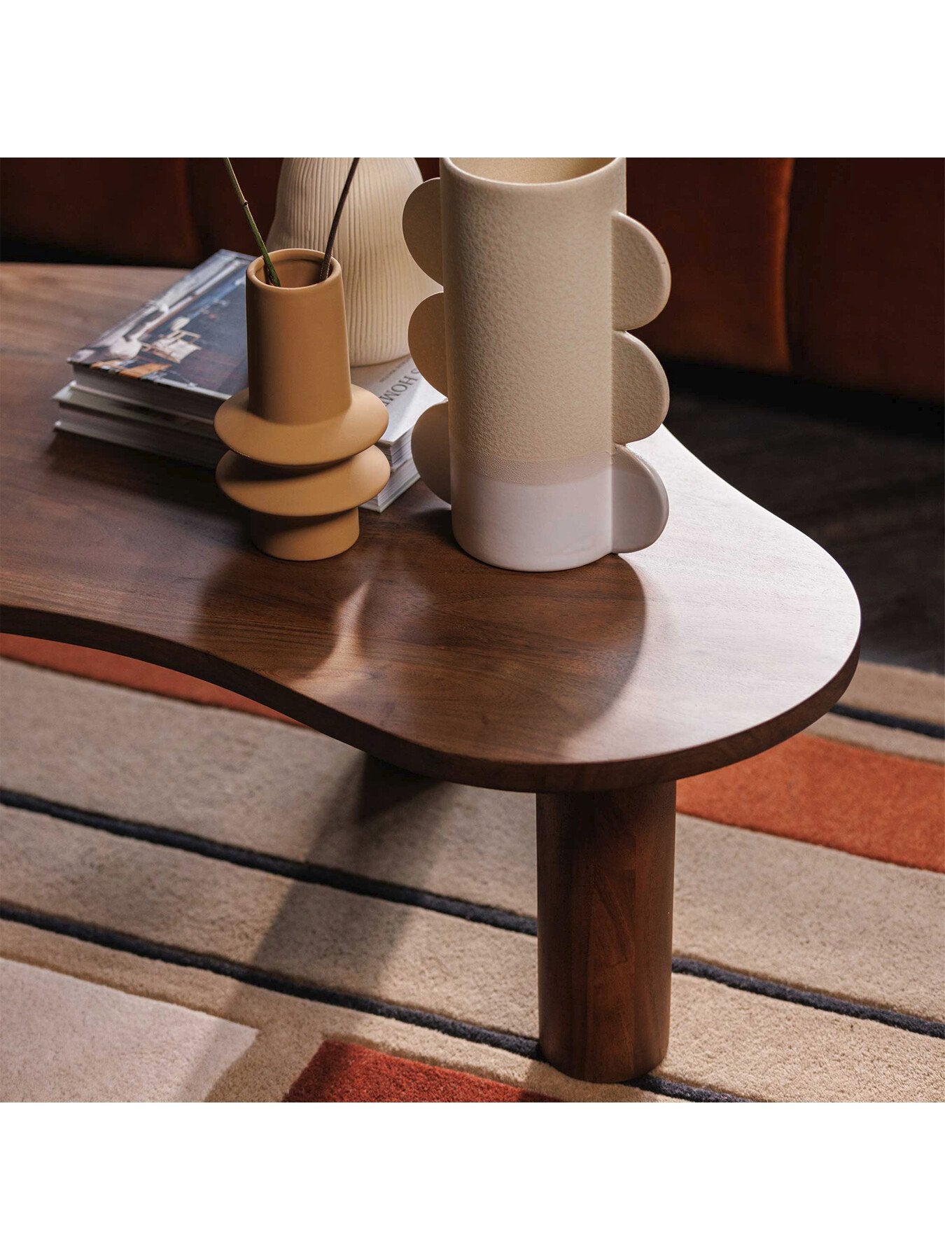Canova Wood Organic Shape Coffee Table