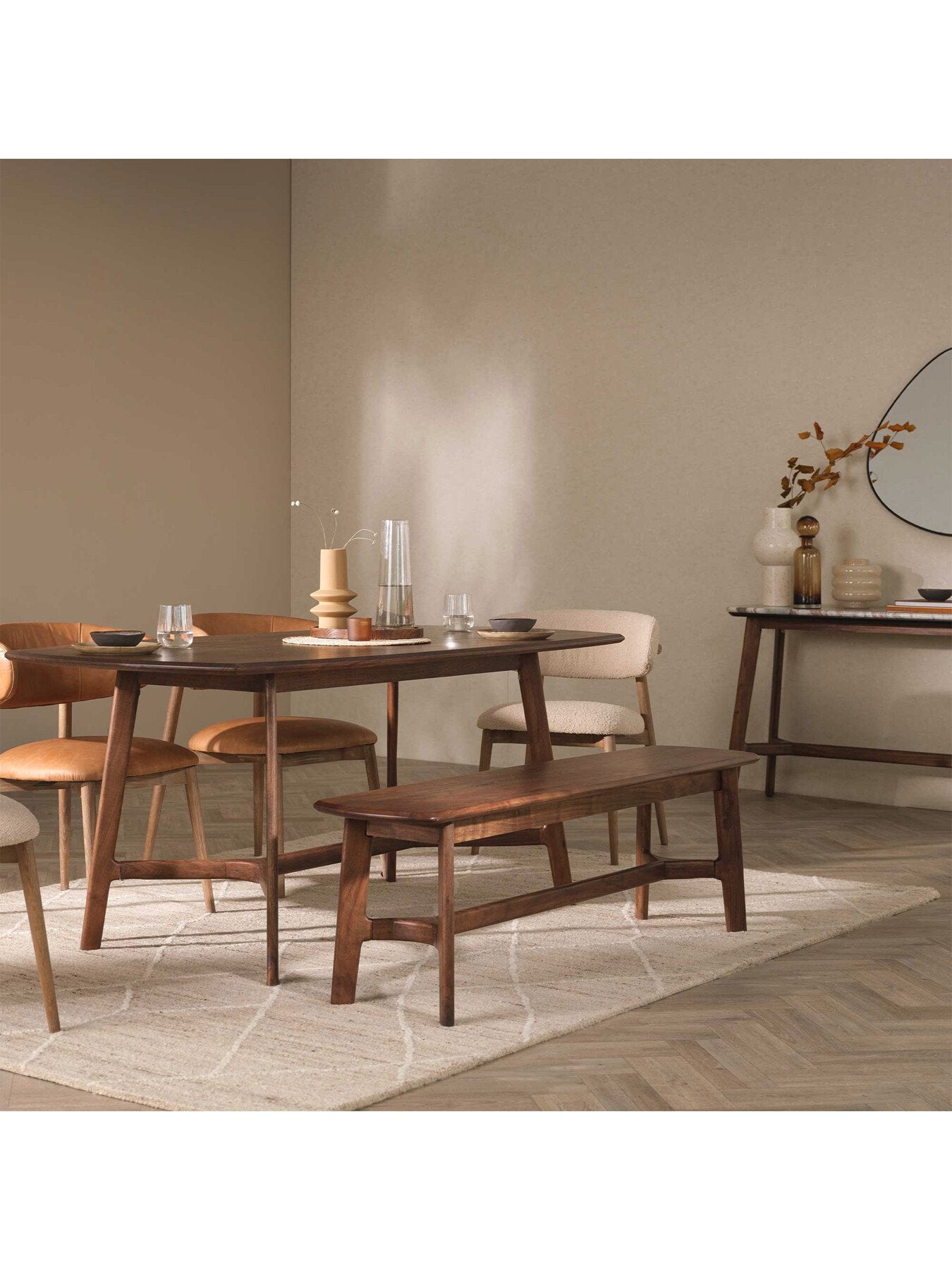 Cresta Acacia Wood Dining Bench