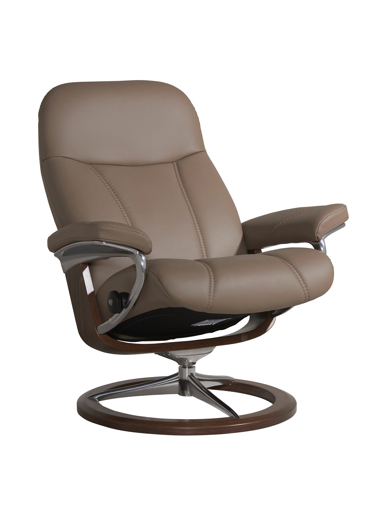 Consul Medium Signature Chair And Footstool, Mole