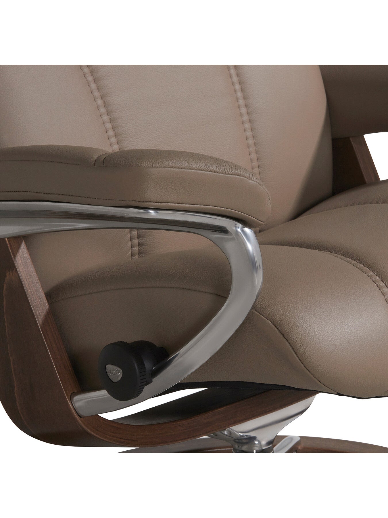 Consul Medium Signature Chair And Footstool, Mole