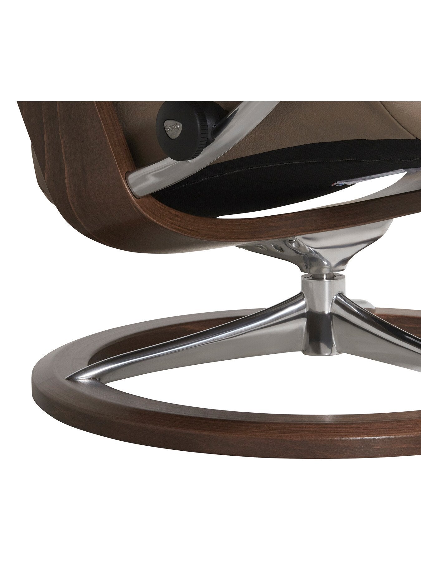 Consul Medium Signature Chair And Footstool, Mole