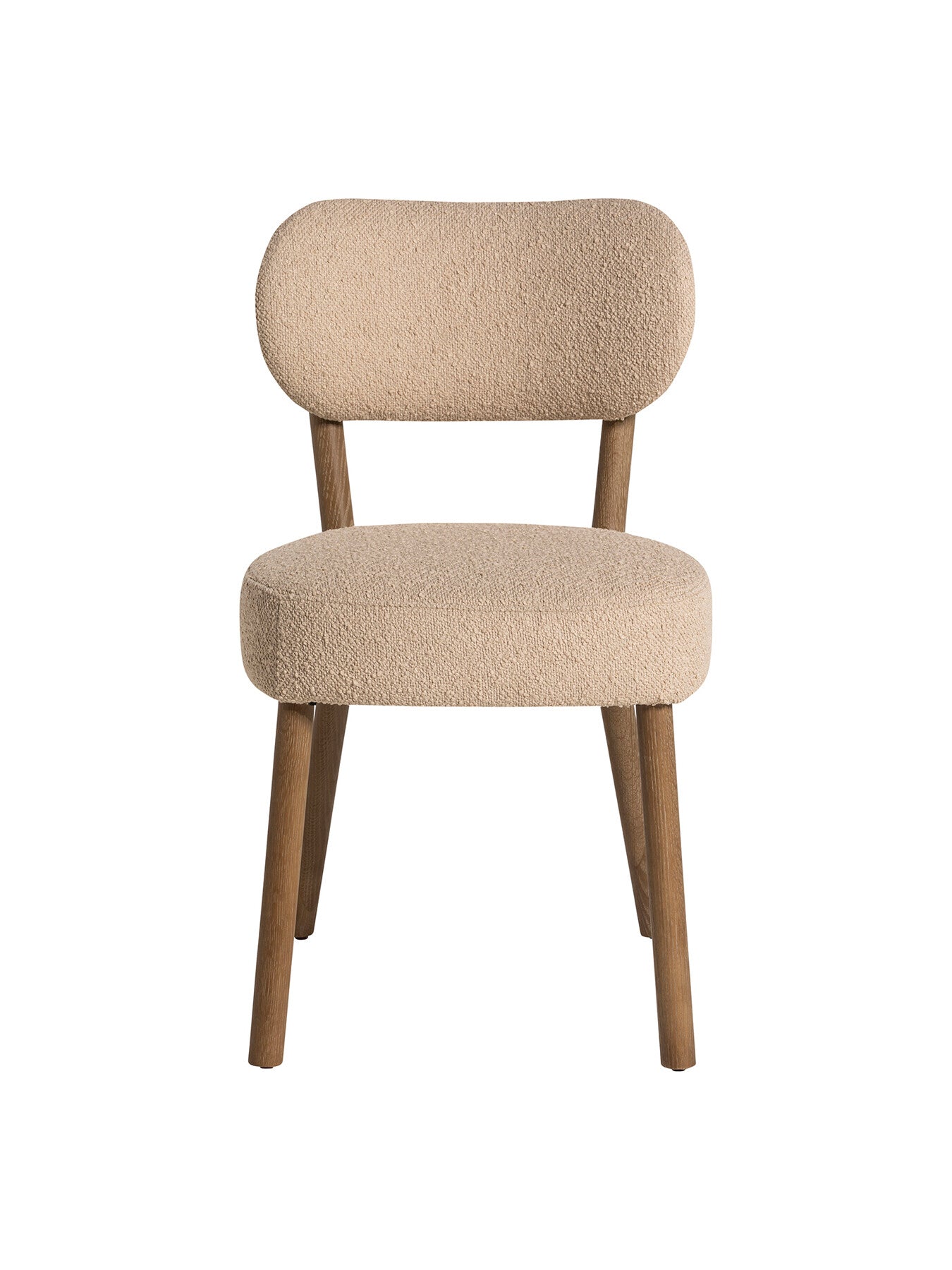 Dove Boucle Dining Chair