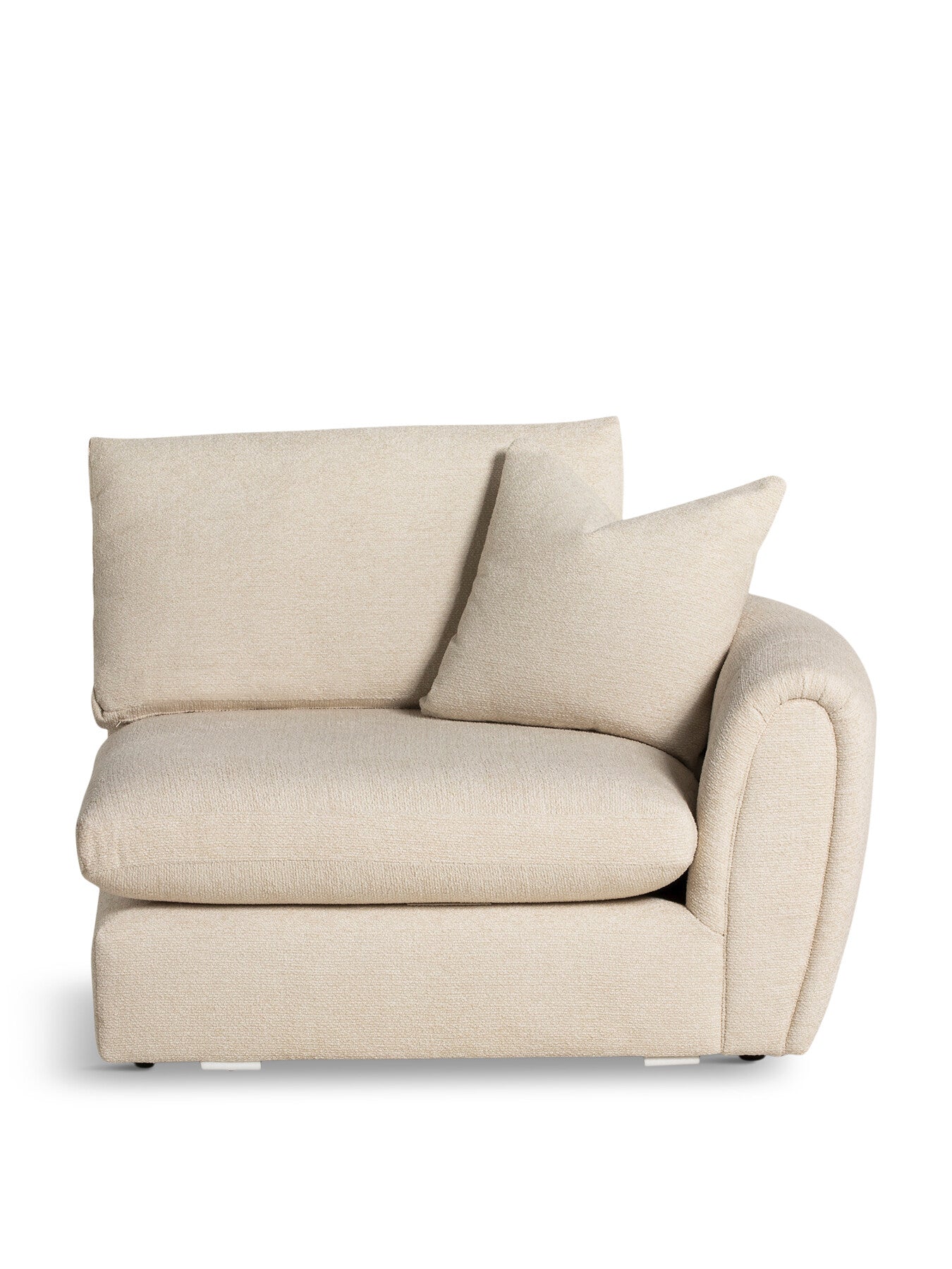 Damaris Fabric Modular 1 Seat Sofa Unit With Right A