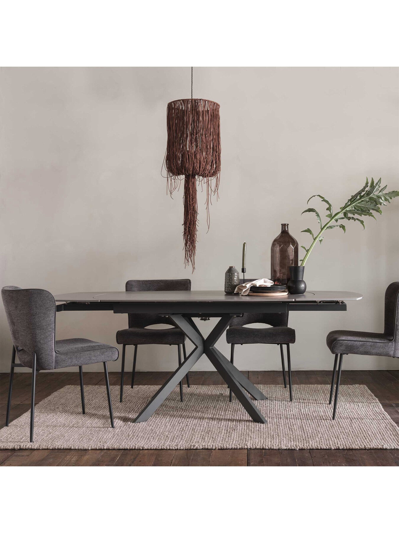 Galini Extending 140-200cm Dining Table, Seats 4-6