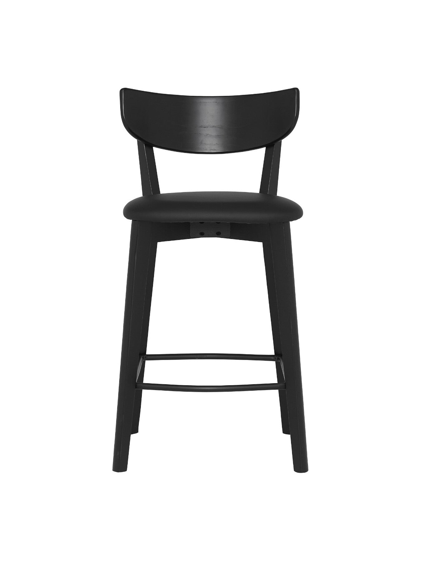 Jessa Oak Counter Stool With Pu Seat