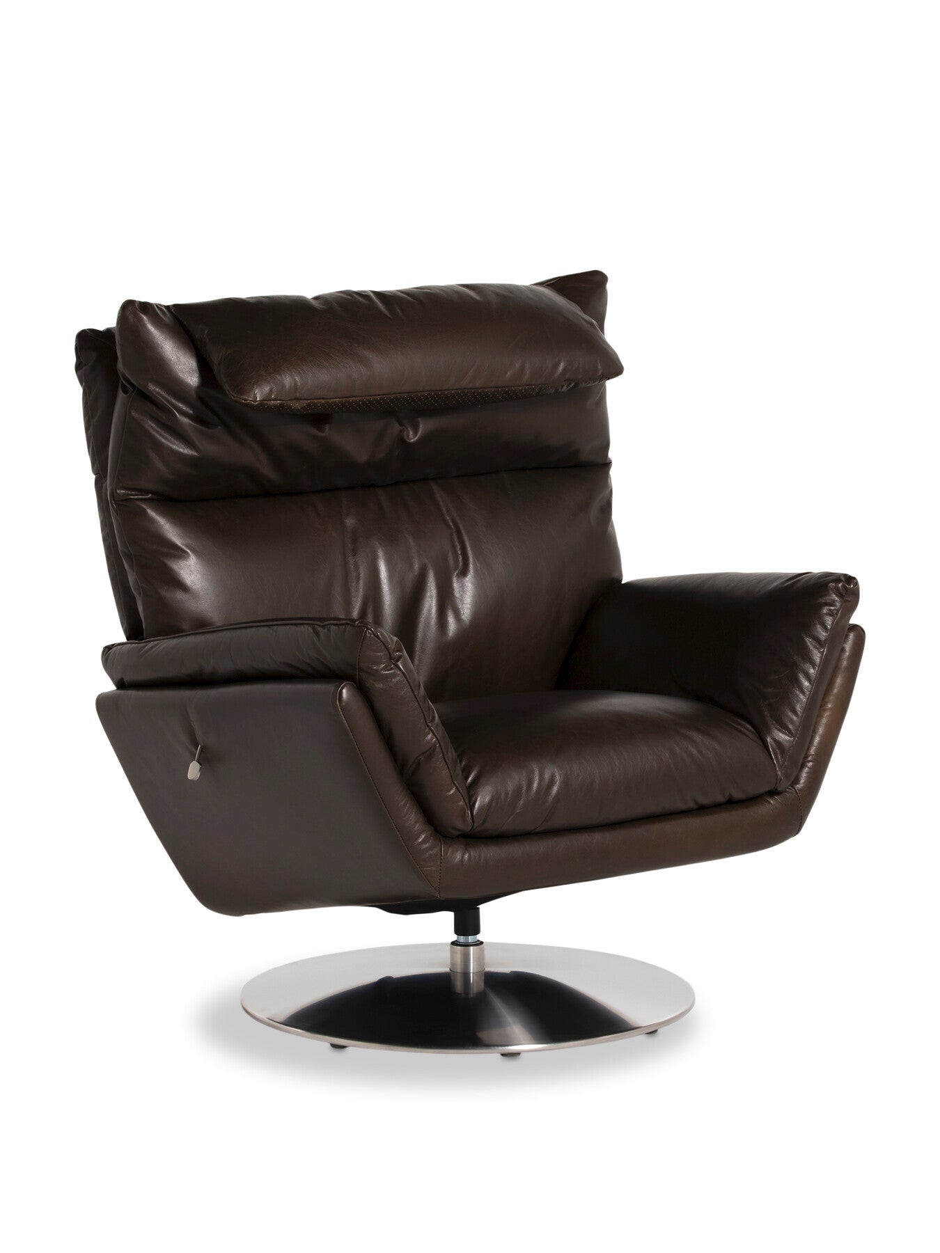 Jessup Dark Leather Recliner Chair