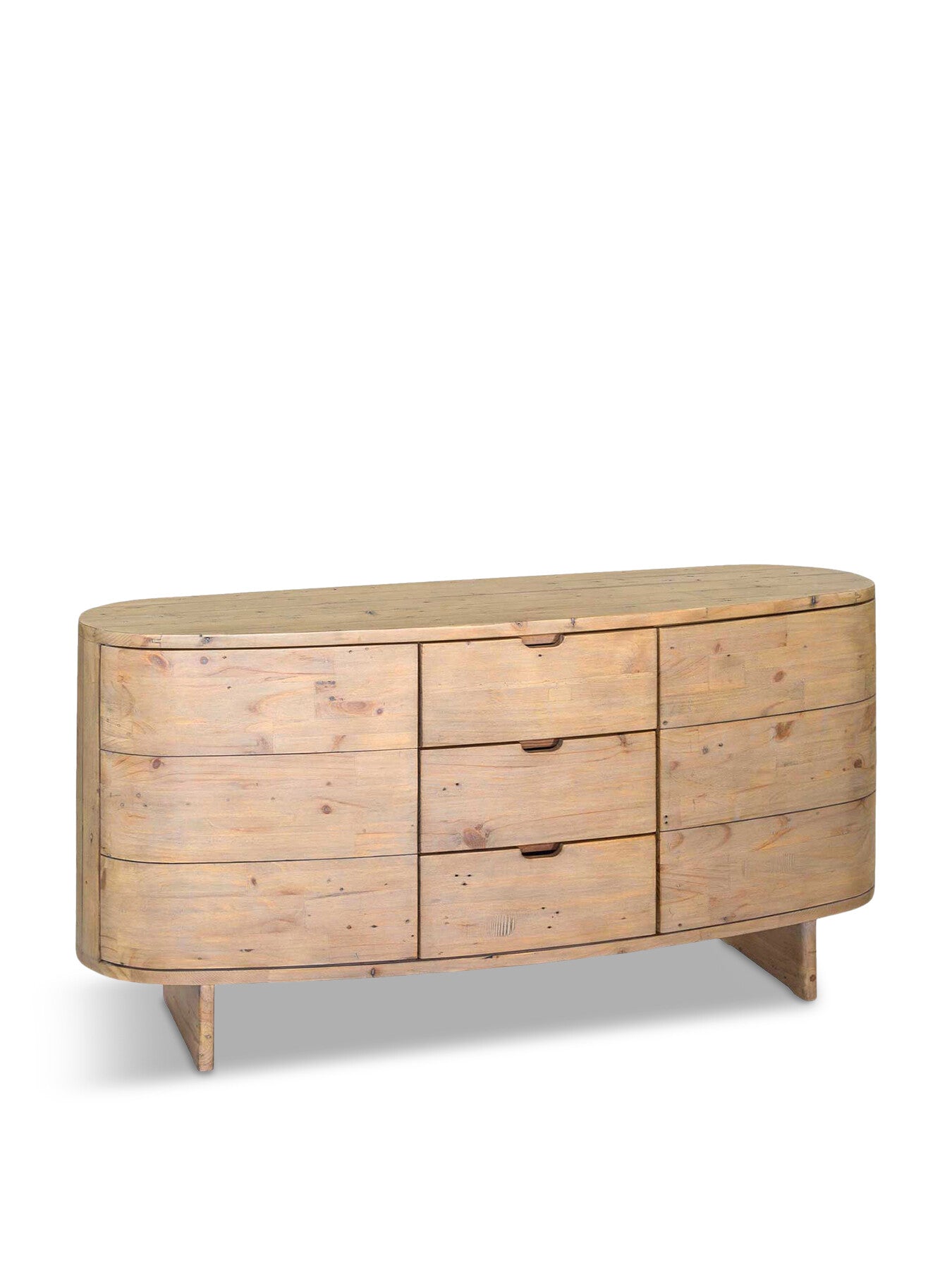 Lathan Reclaimed Wood 2 Cupboards And 3 Doors Buffet C