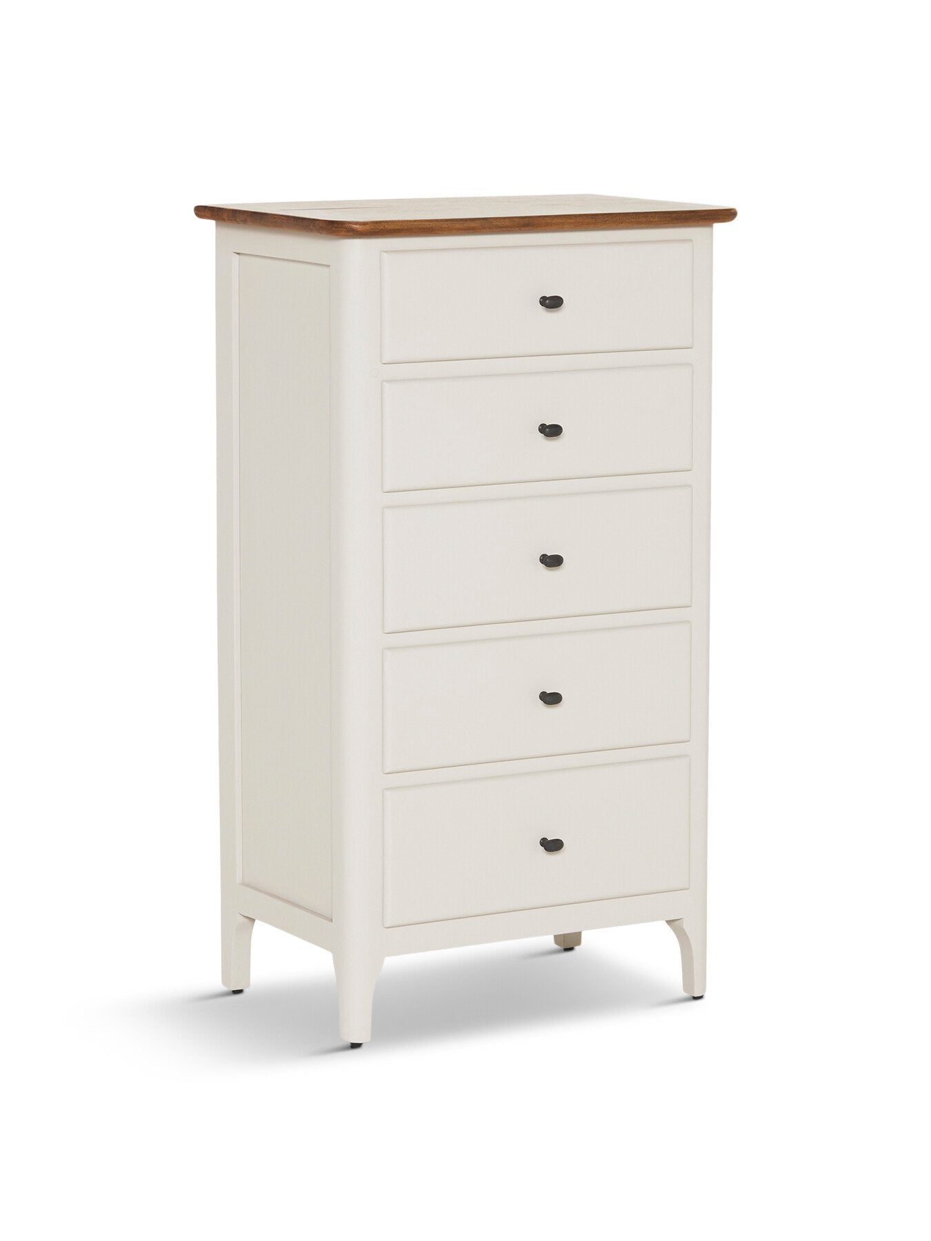 Mara Mango Wood 5 Drawer Tall Chest