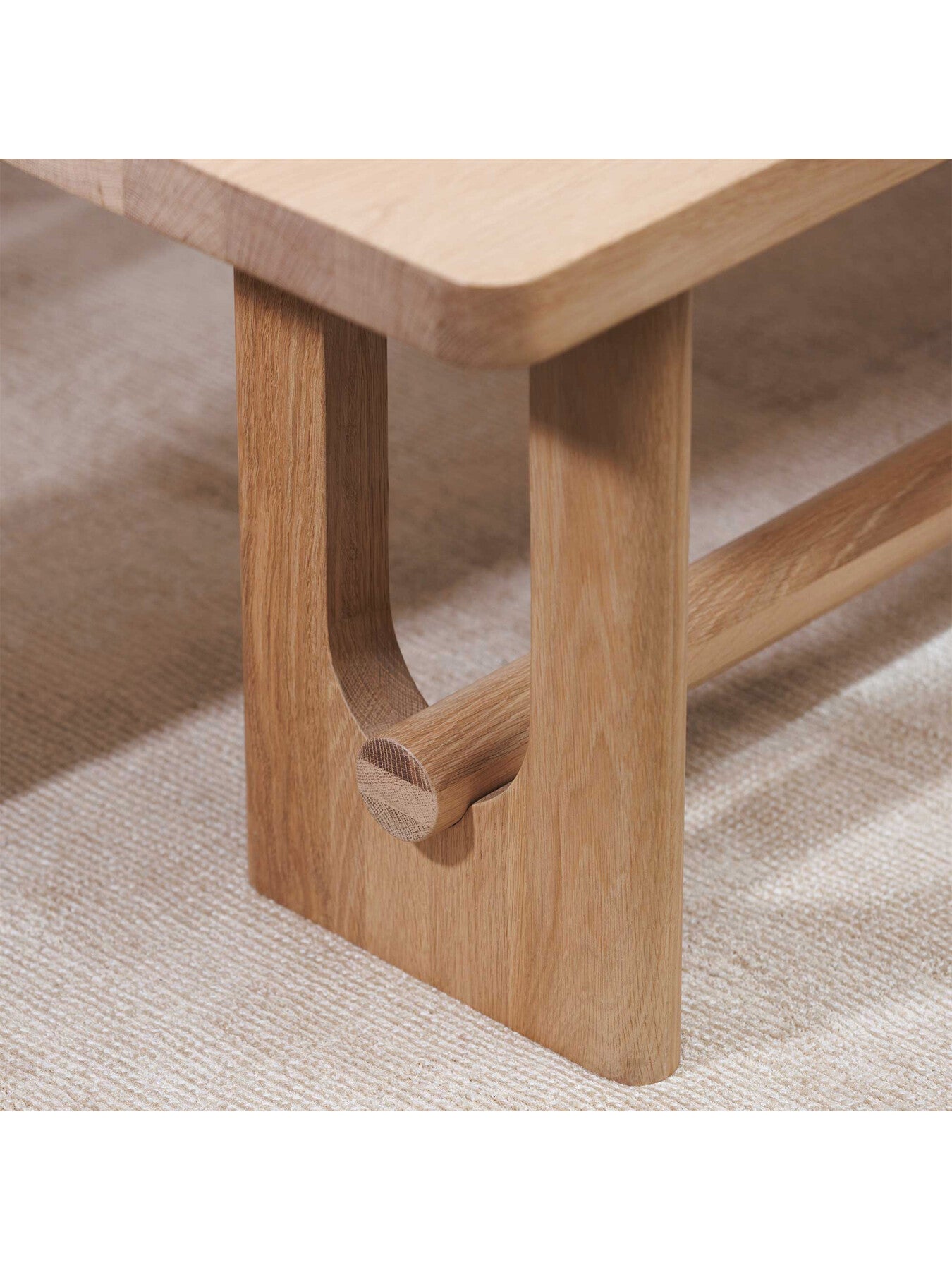 Olav Neutral Wood 186Cm Dining Bench