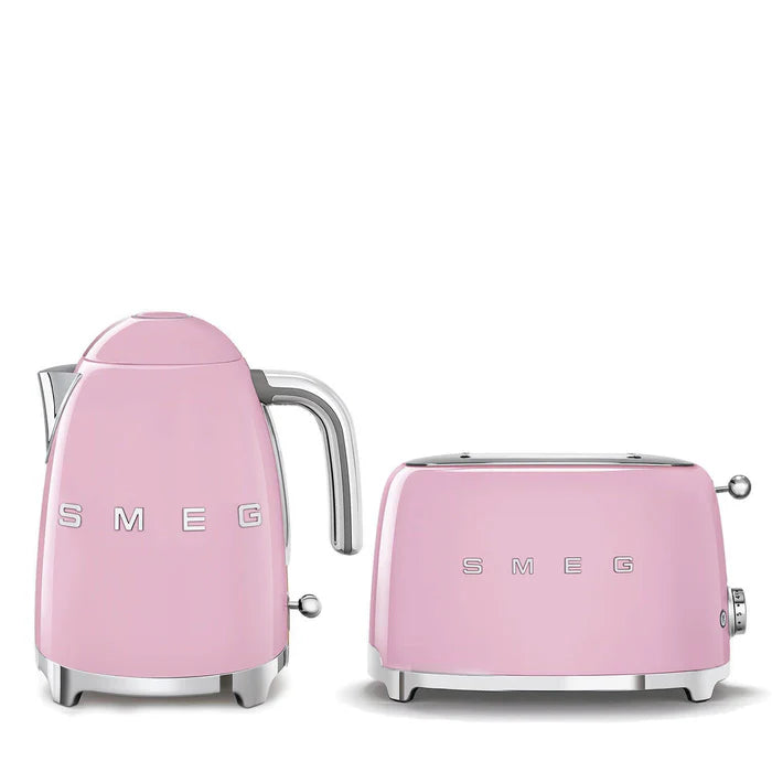 SMEG KLF03 Kettle and TSF01 Toaster Pink Bundle