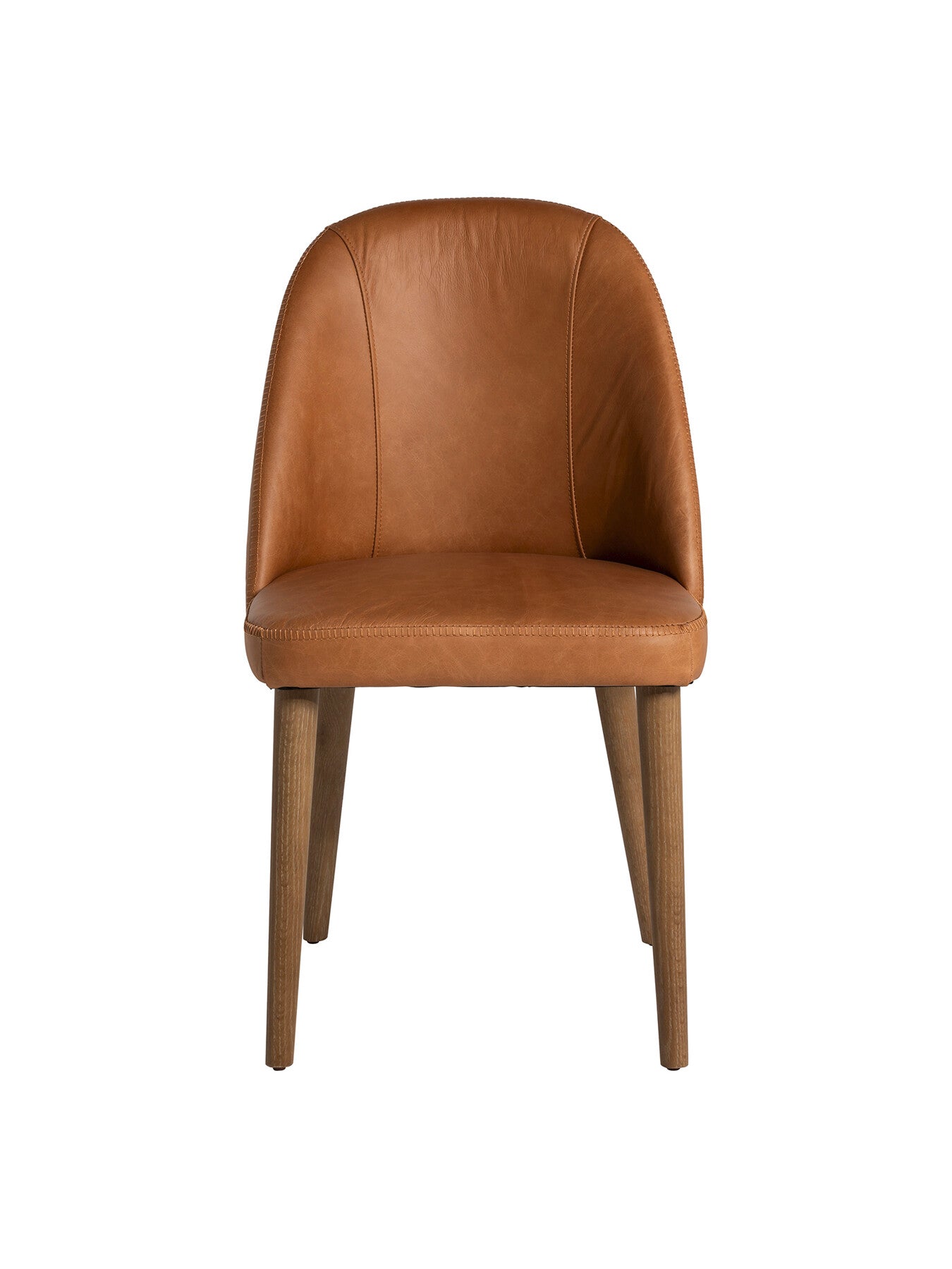 Rogan Tan Leather Dining Chair