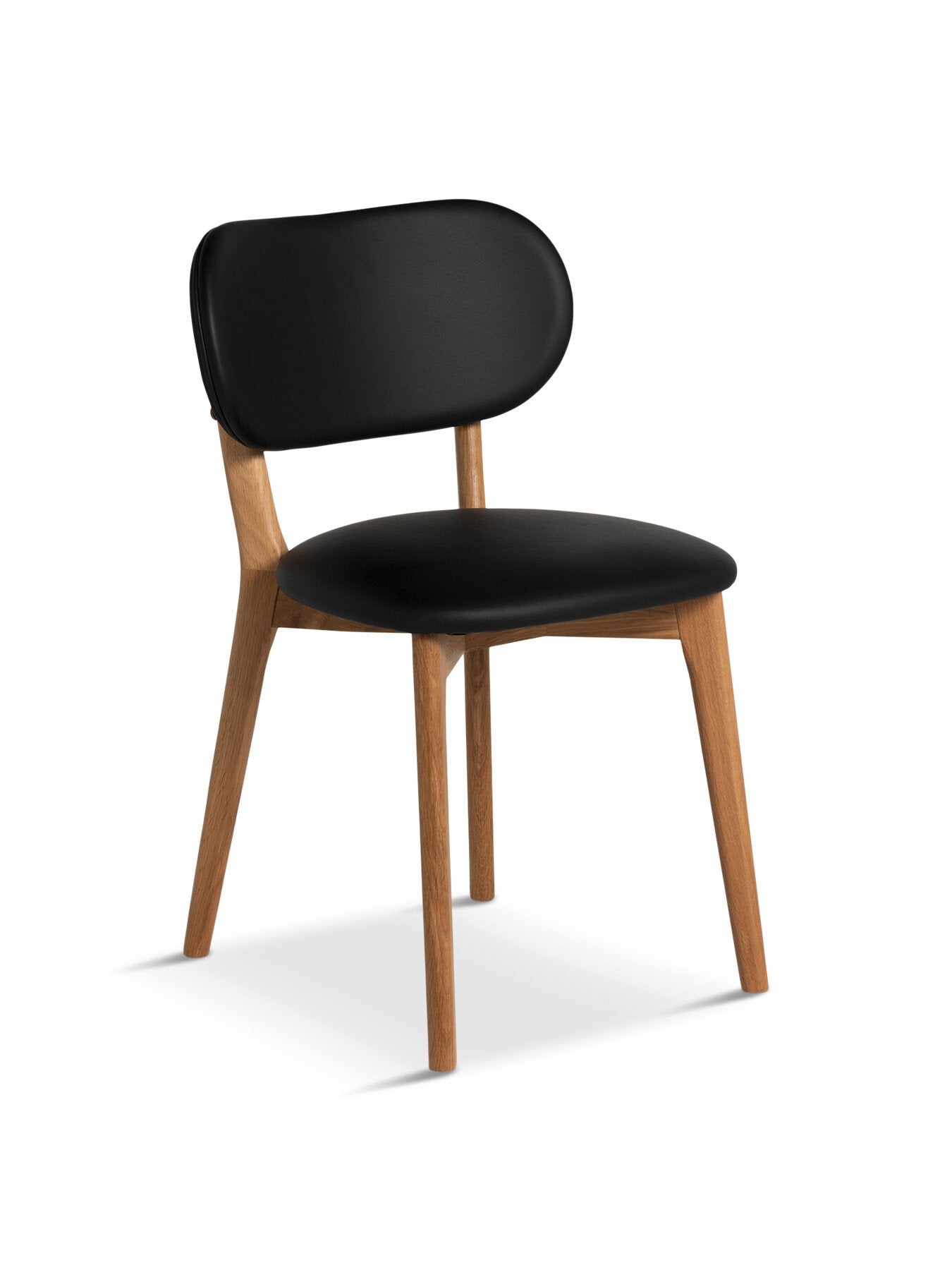 Sandara Faux Leather Natural Oak Dining Chair