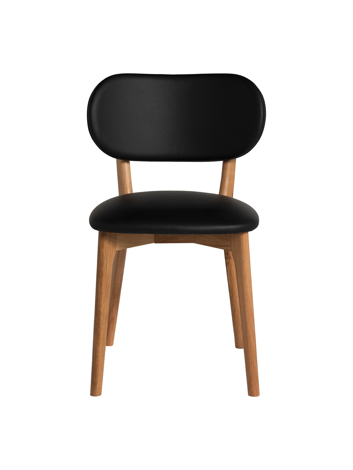 Sandara Faux Leather Natural Oak Dining Chair