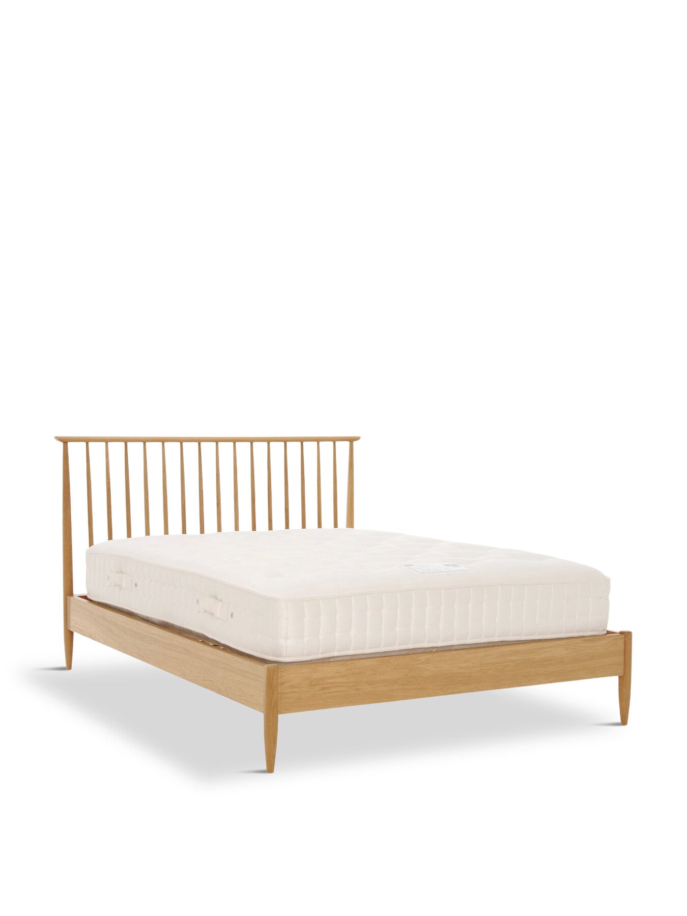 Teramo Light Brown Wood Spindle King Bed Frame