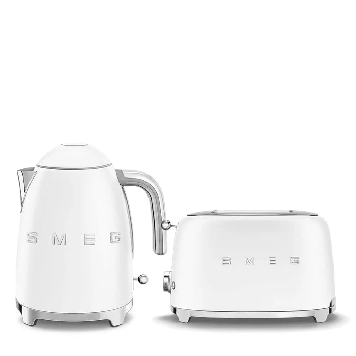 SMEG KLF03 Kettle and TSF01 Toaster White Bundle