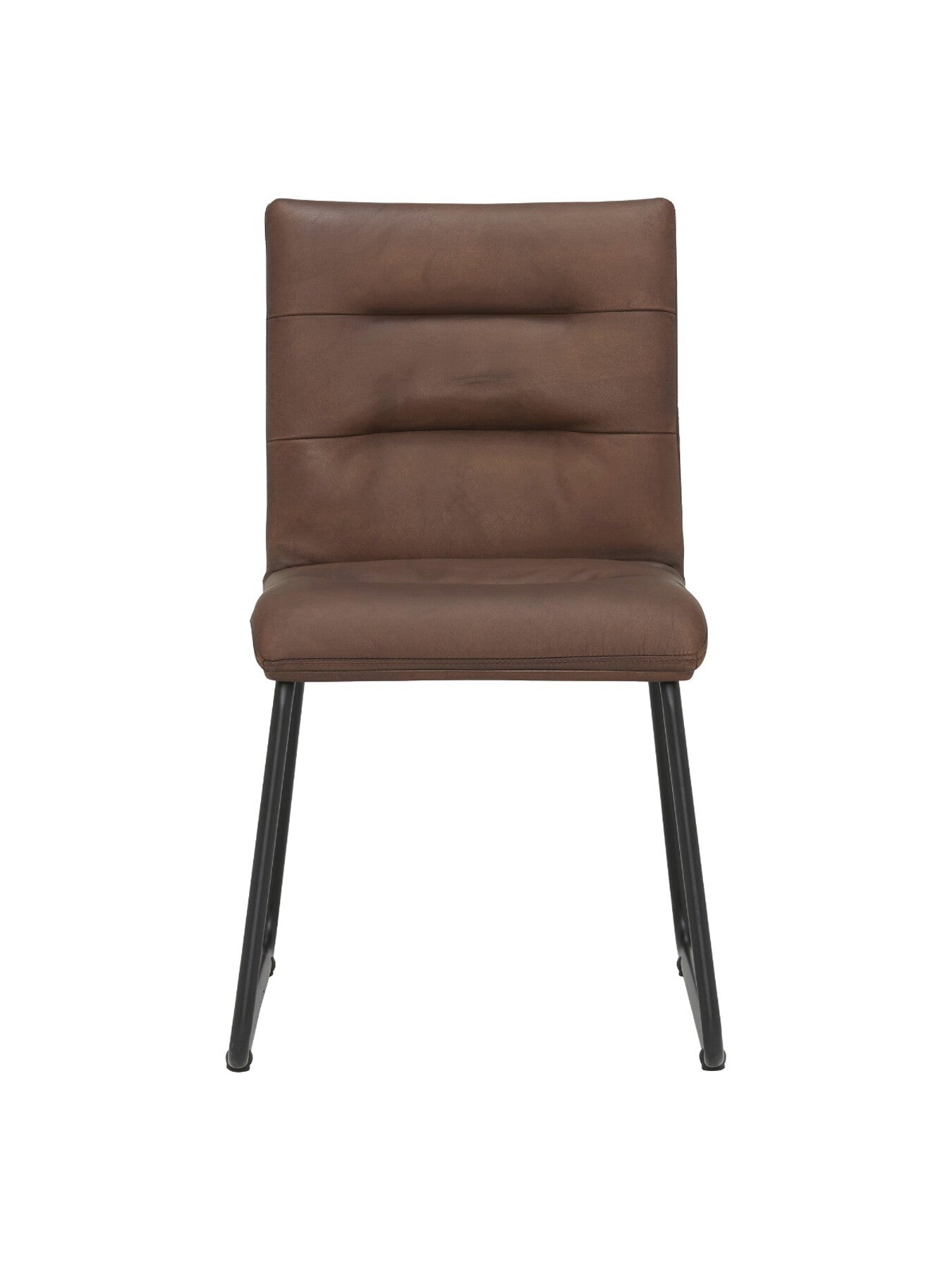 Zena Leather Stitch Detail Dining Chair