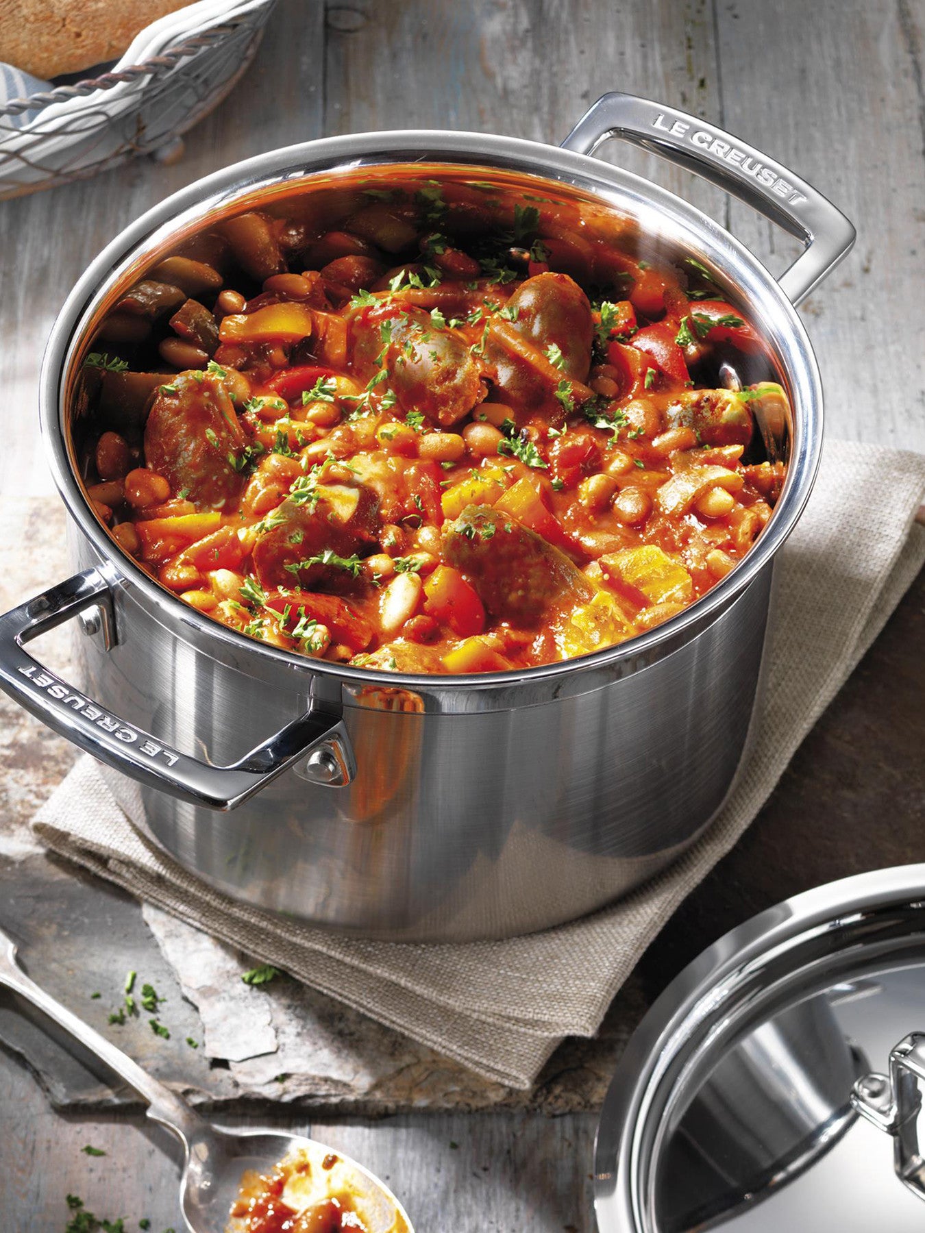 3-Ply Stainless Steel Deep Casserole 20cm