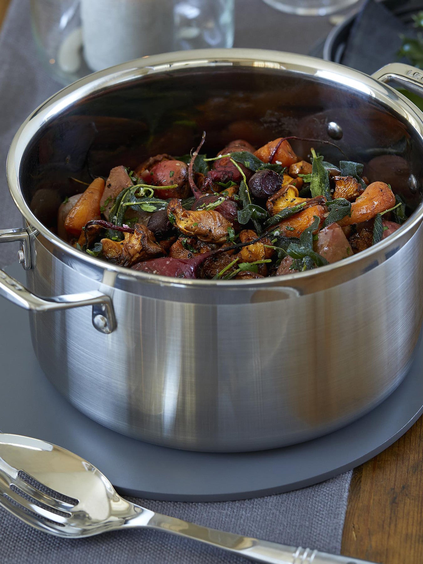 3-Ply Stainless Steel Deep Casserole 20cm