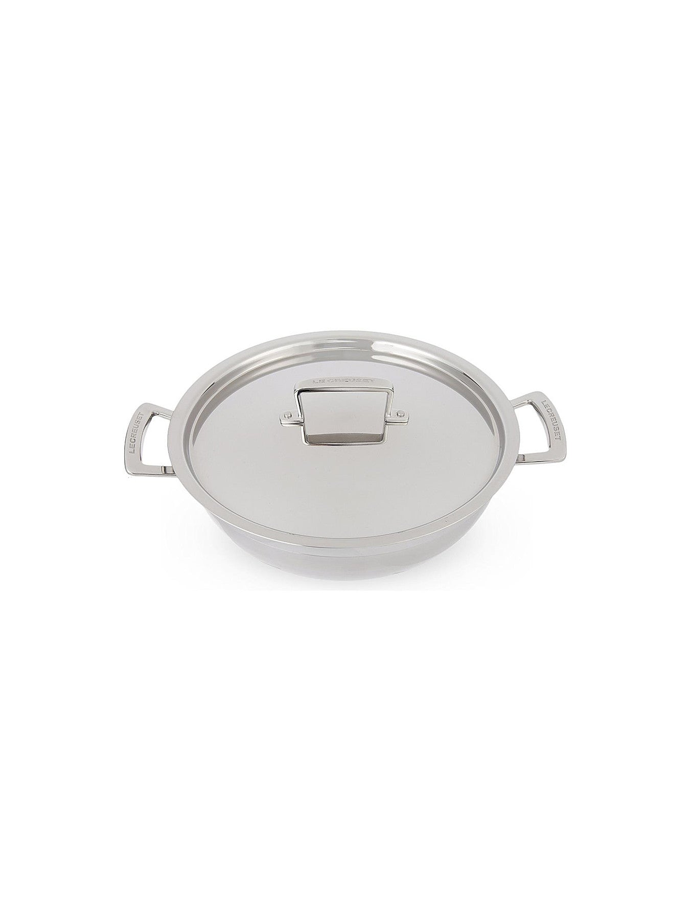 3-Ply Stainless Steel Shallow Casserole with Lid 26cm
