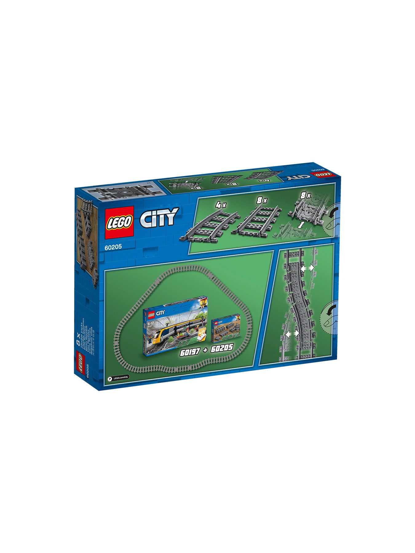 LEGO City 60205 Tracks Curves Fenwick - Main Image