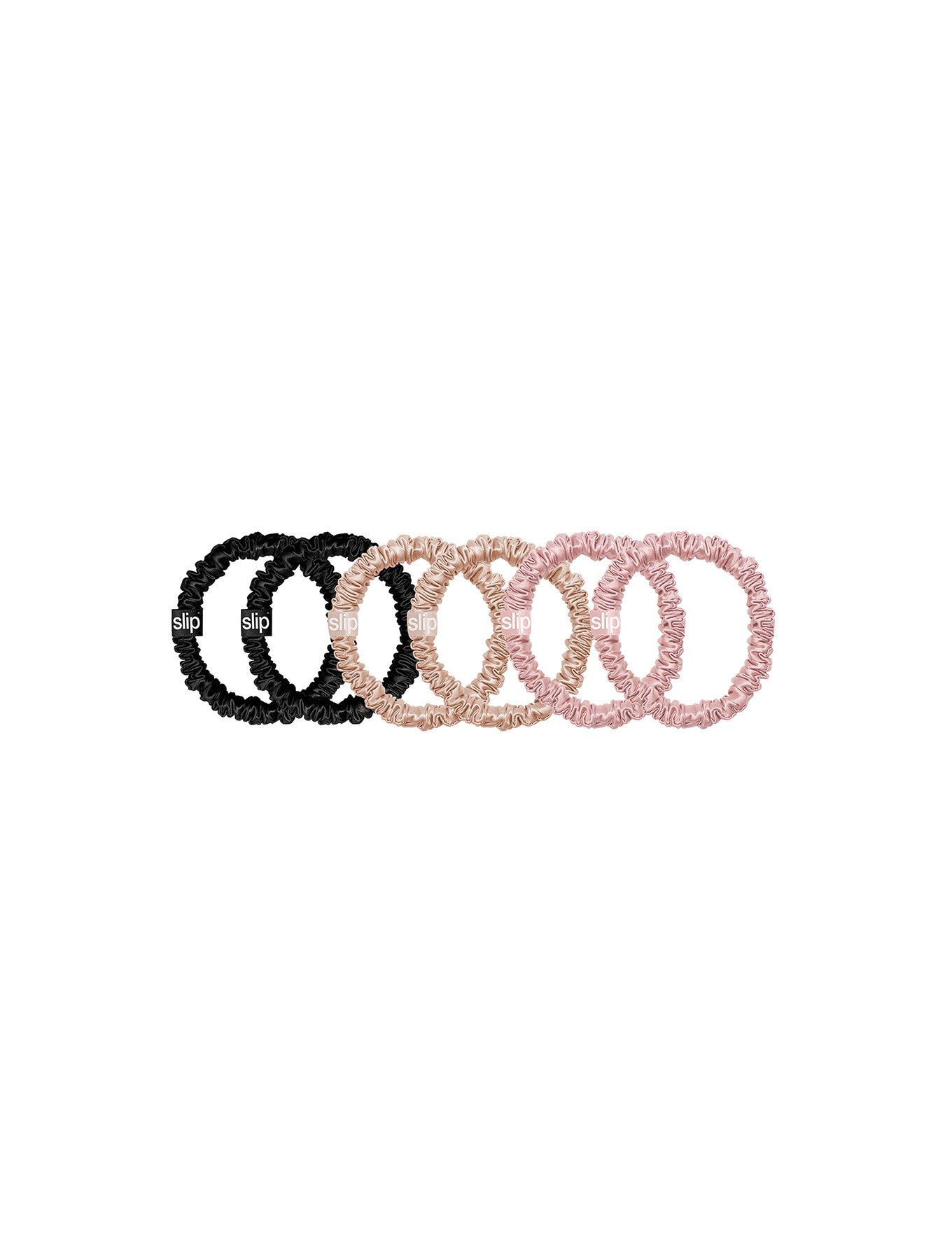Pure Silk Skinny Scrunchies - Multi