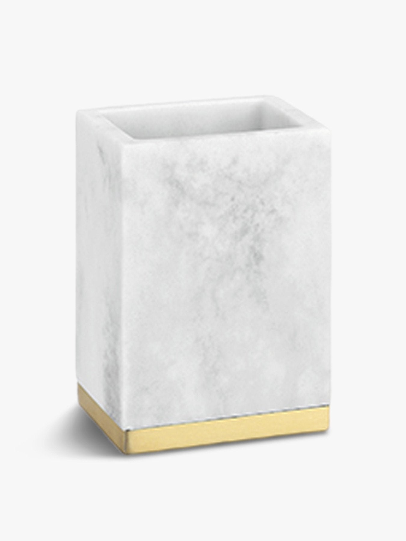 Marble Brass Toothbrush Holder