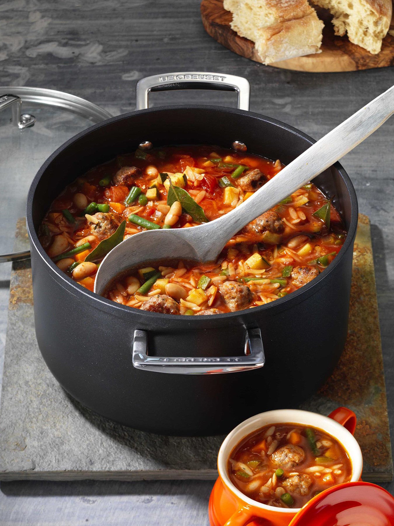 Toughened Non Stick Deep Casserole 24cm