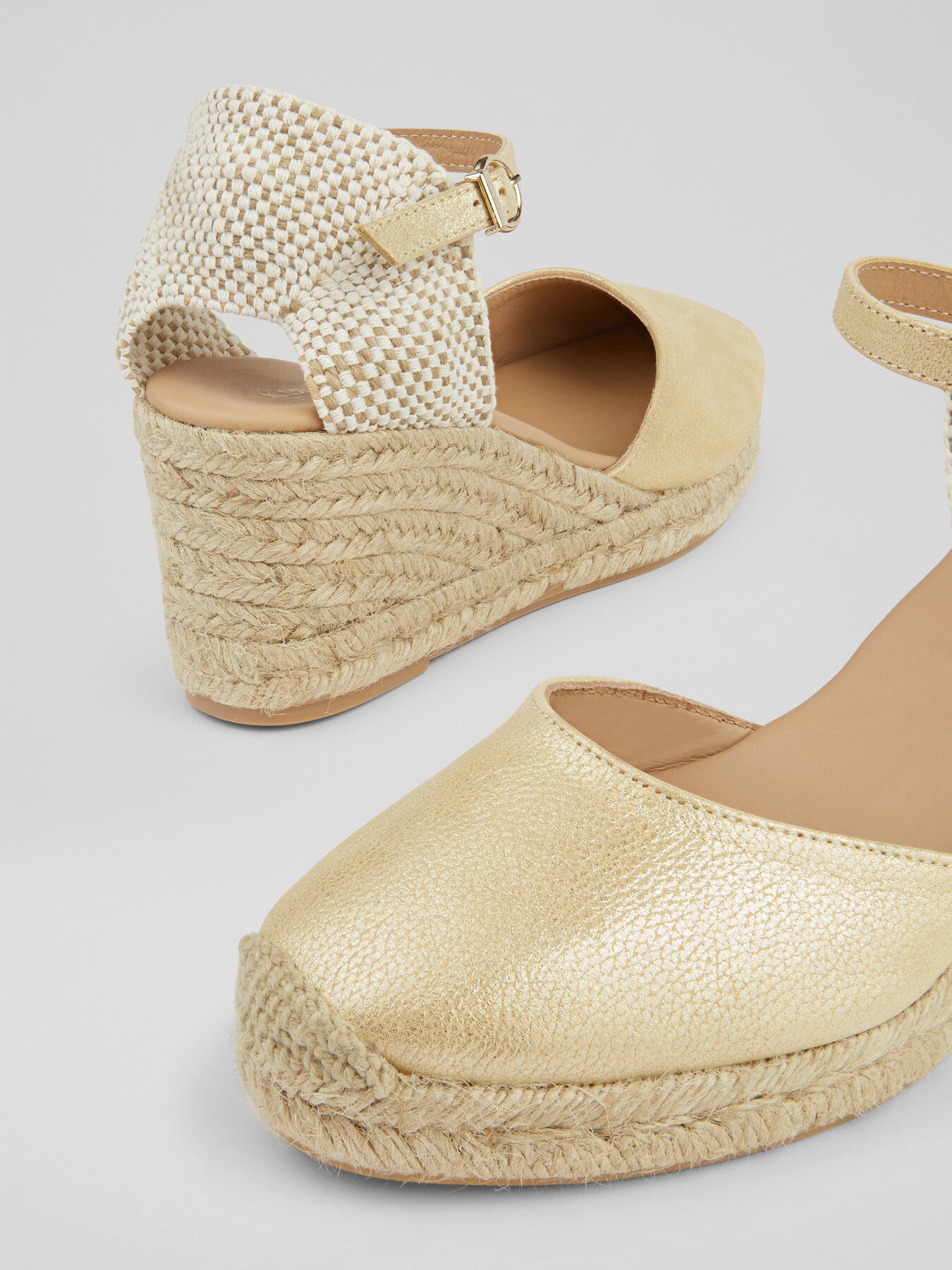 Marissa Leather Ankle Strap Espadrilles