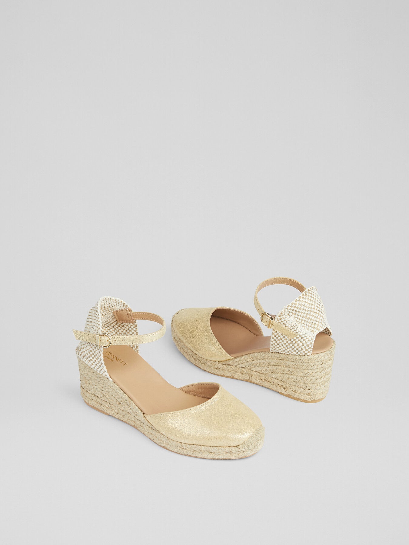 Marissa Leather Ankle Strap Espadrilles