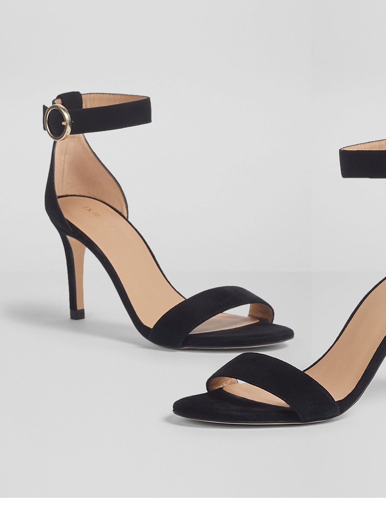 Ivy Suede Single Strap Sandals