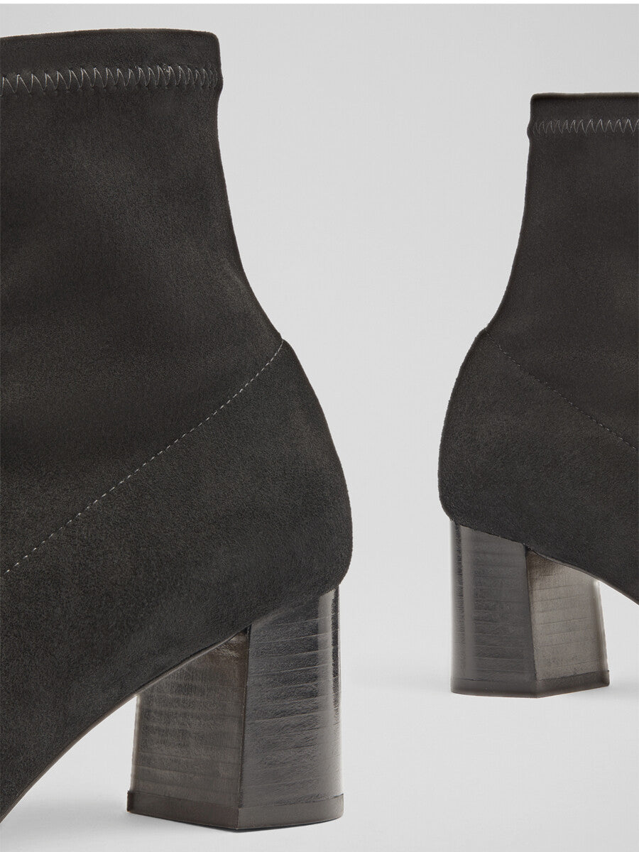 Amira Stretch Suede Ankle Boots