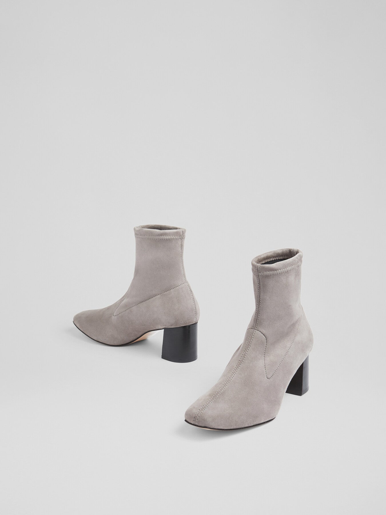 Amira Stretch Suede Ankle Boots
