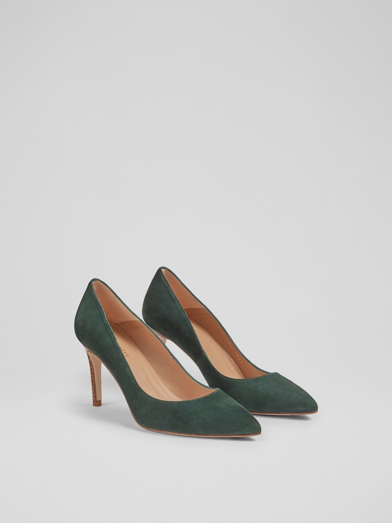 Floret Forest Suede Pointed Toe Courts