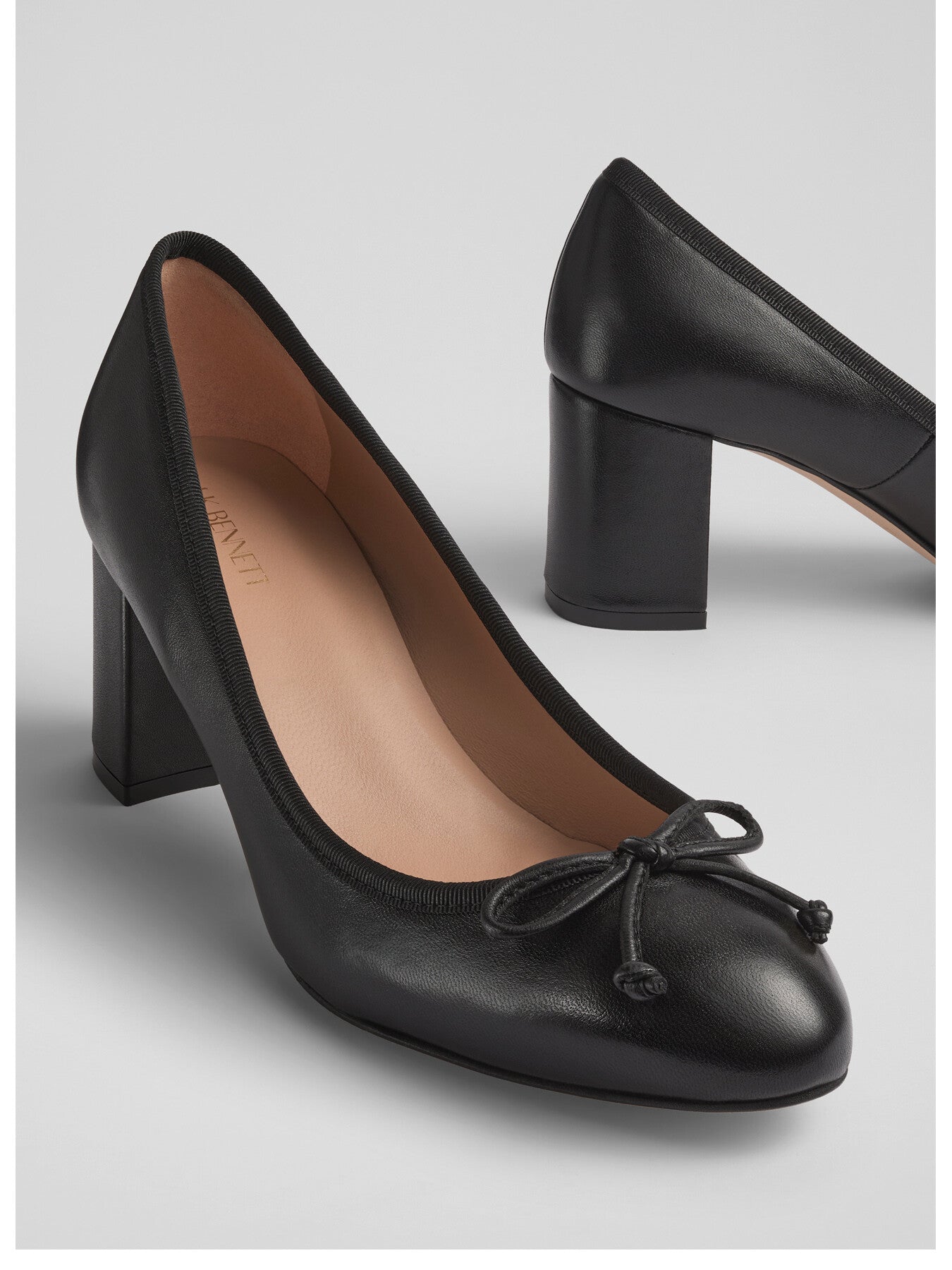 Juliette High Heel Grosgrain Ballerina Courts
