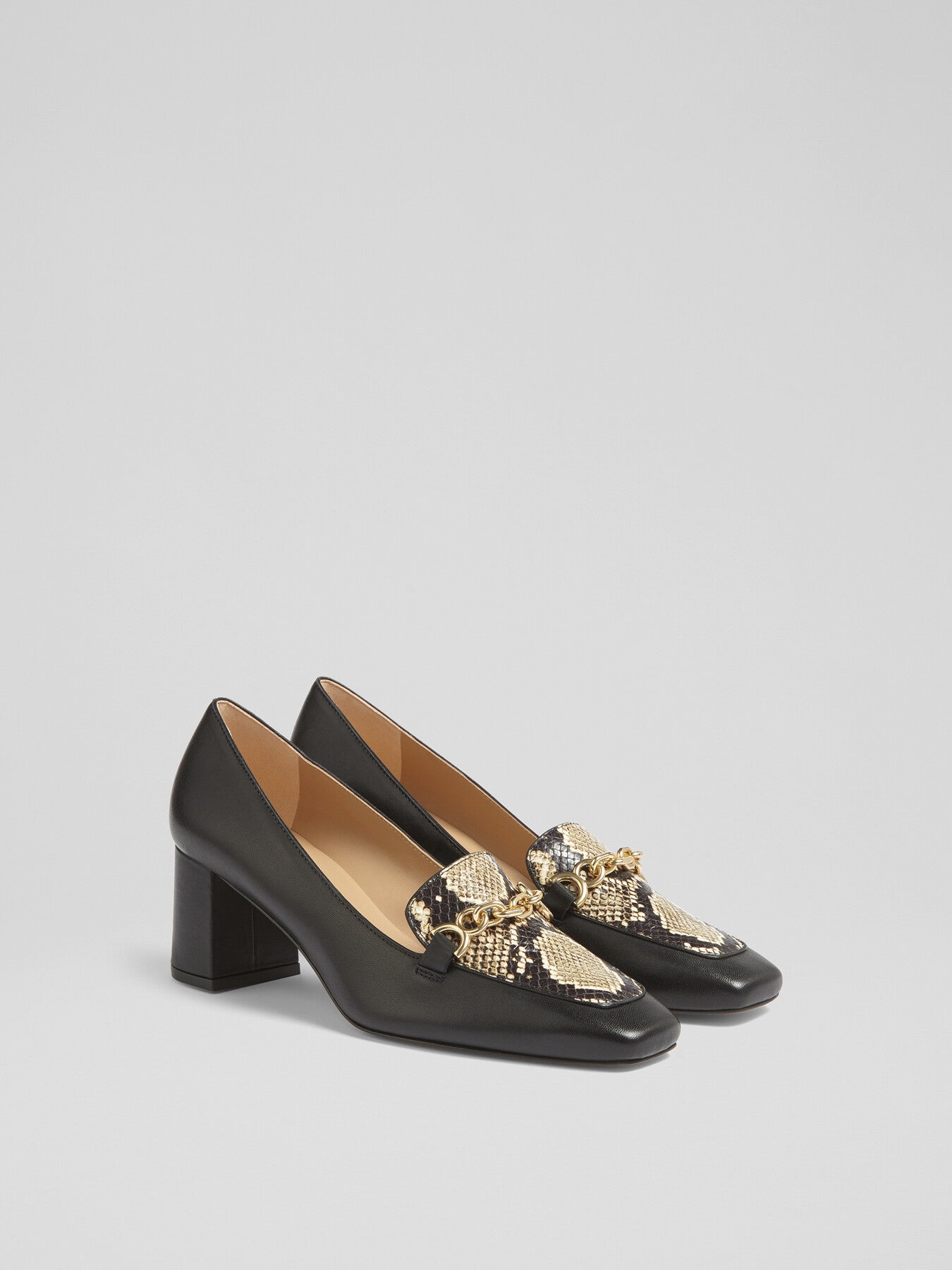 Johanna Black & White Printed & Nappa Leather Snaffl