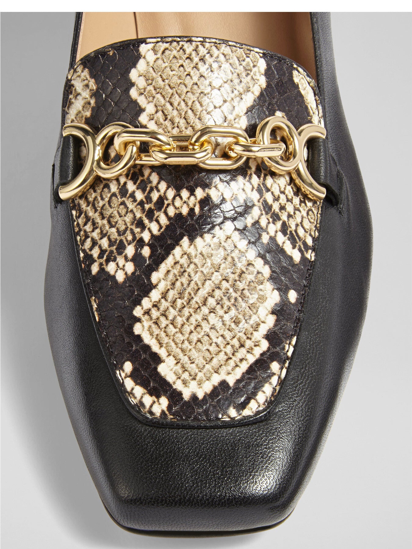 Johanna Black & White Printed & Nappa Leather Snaffl