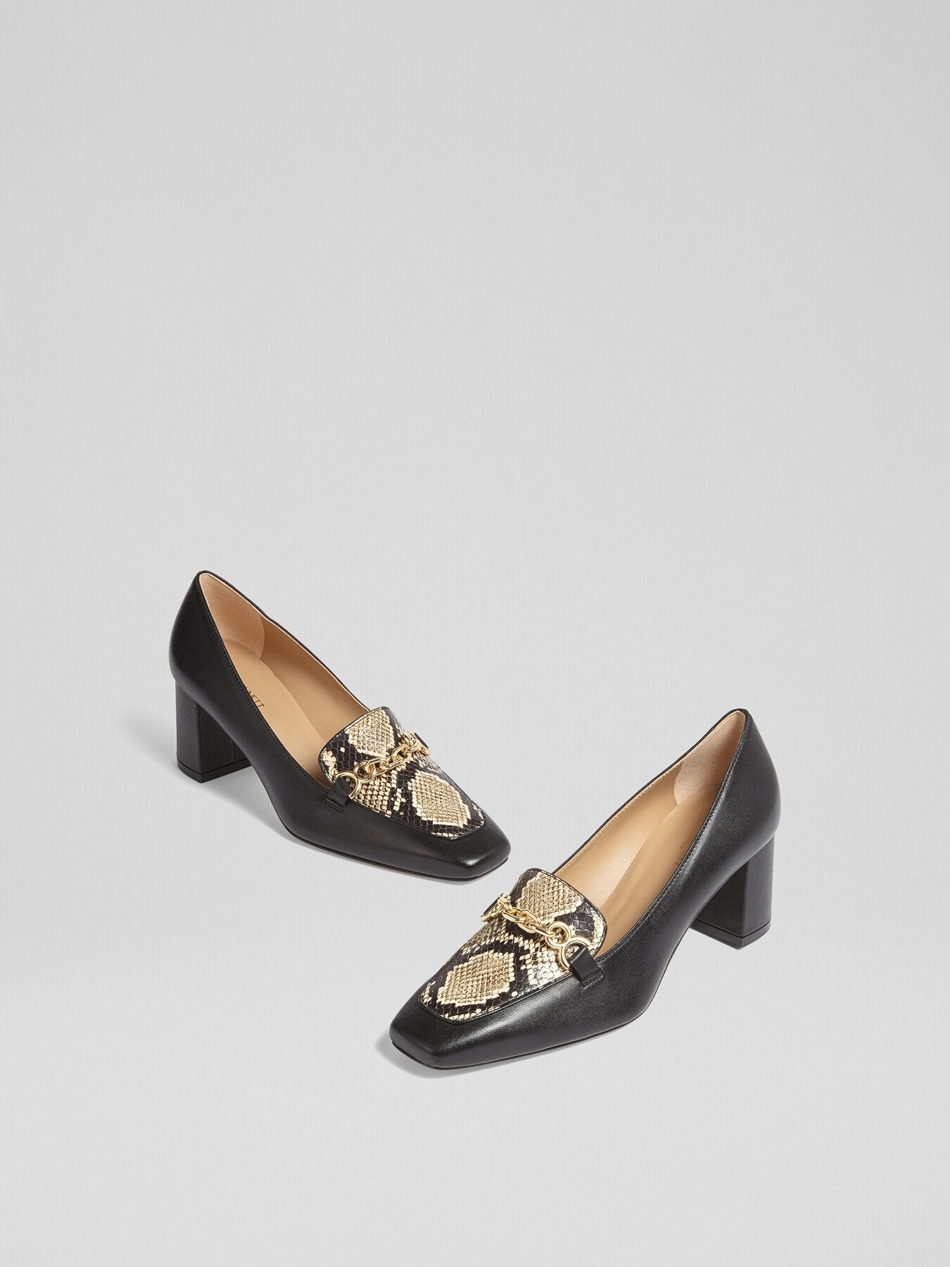 Johanna Black & White Printed & Nappa Leather Snaffl