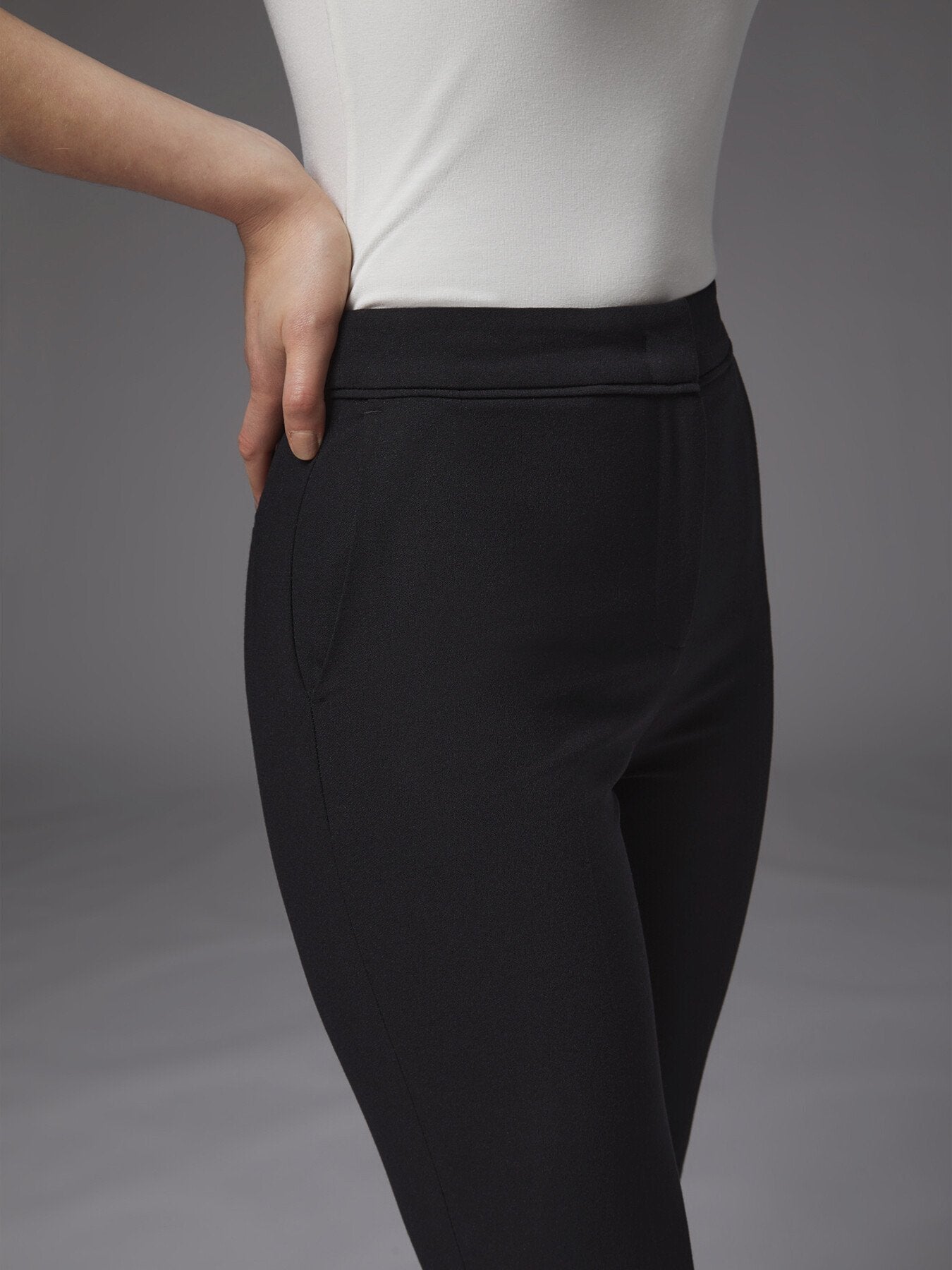 Wiley Recycled Crepe Slim-Cut Trousers