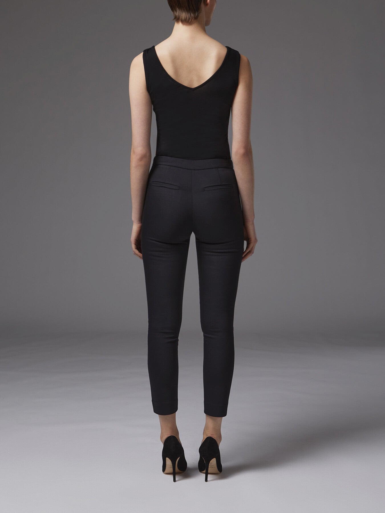Evan Crepe Slim-Cut Trousers