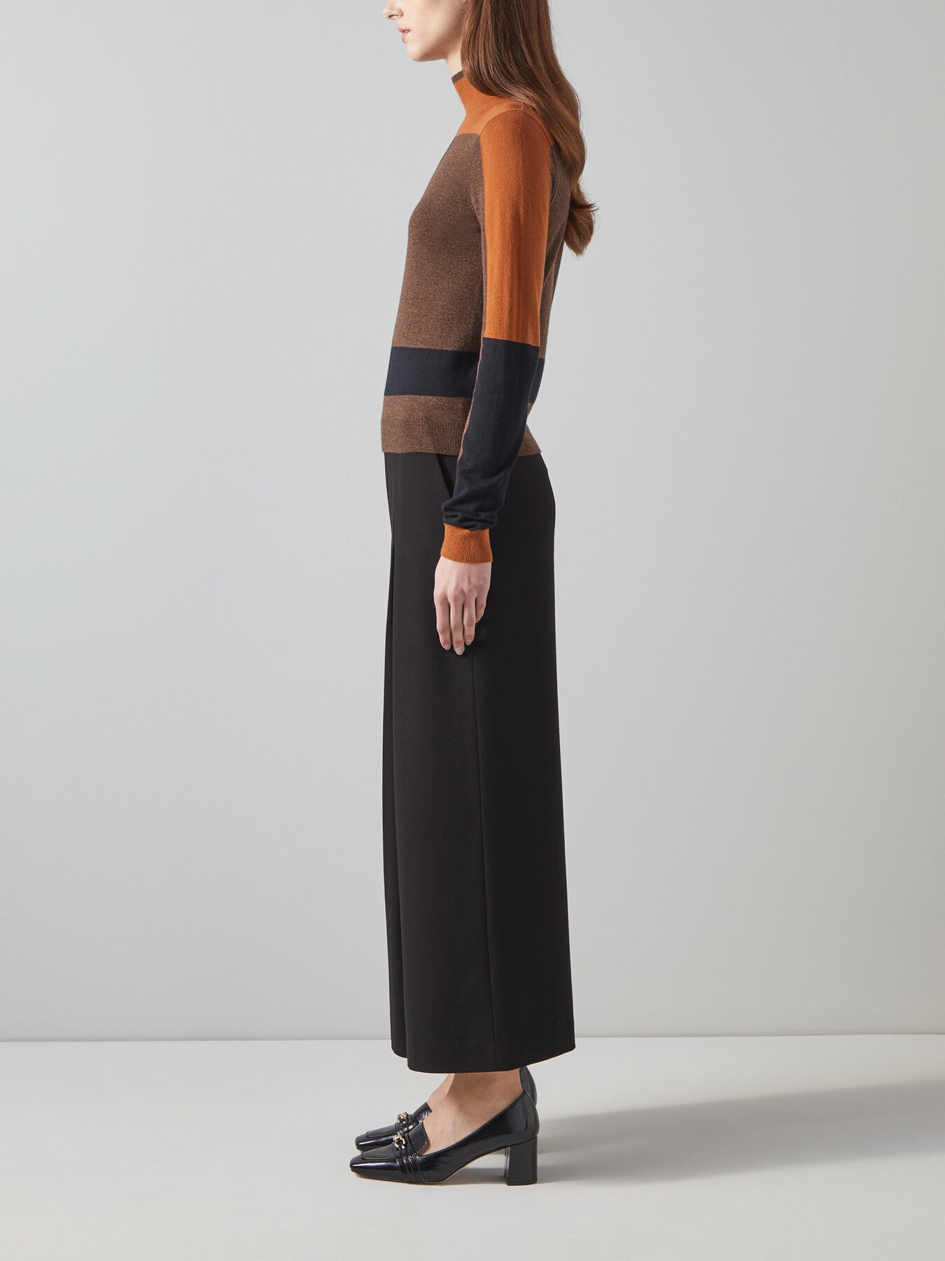 Eva Wide Crop Pleat Trouser