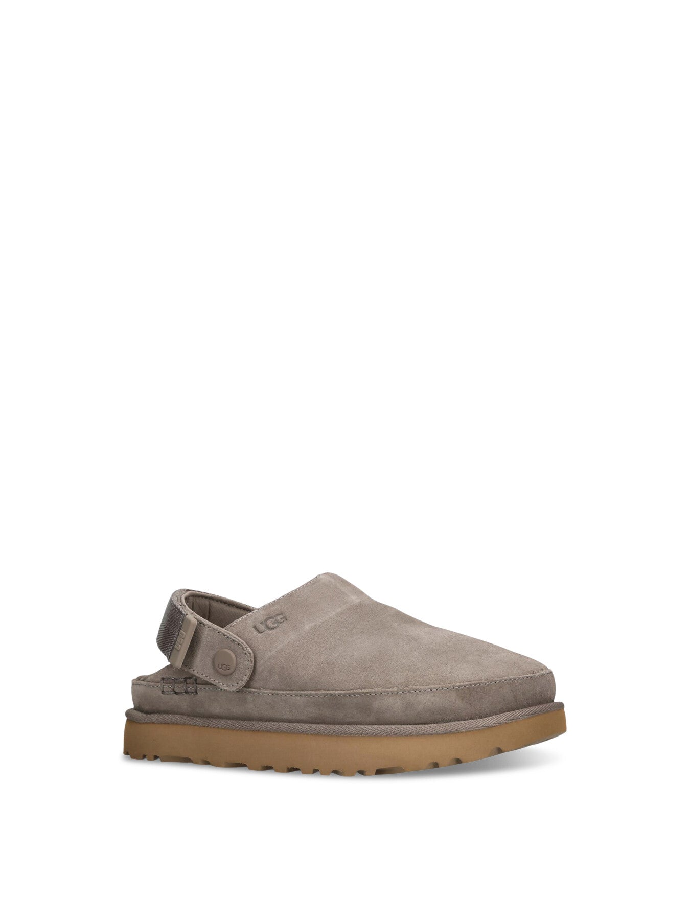 Golden Suede Clog Dark Grey