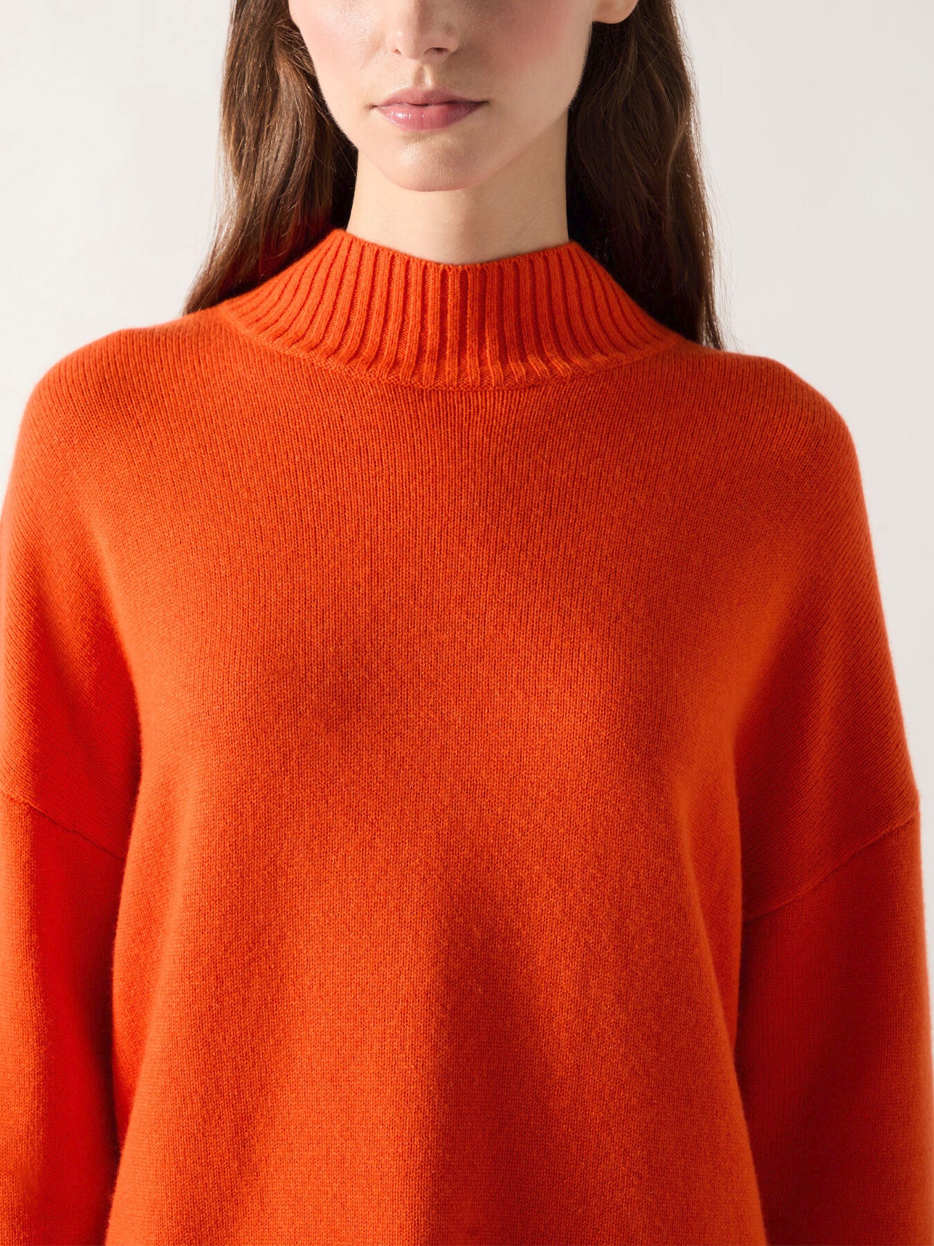 Leigh Knitted Mock Neck Sweater