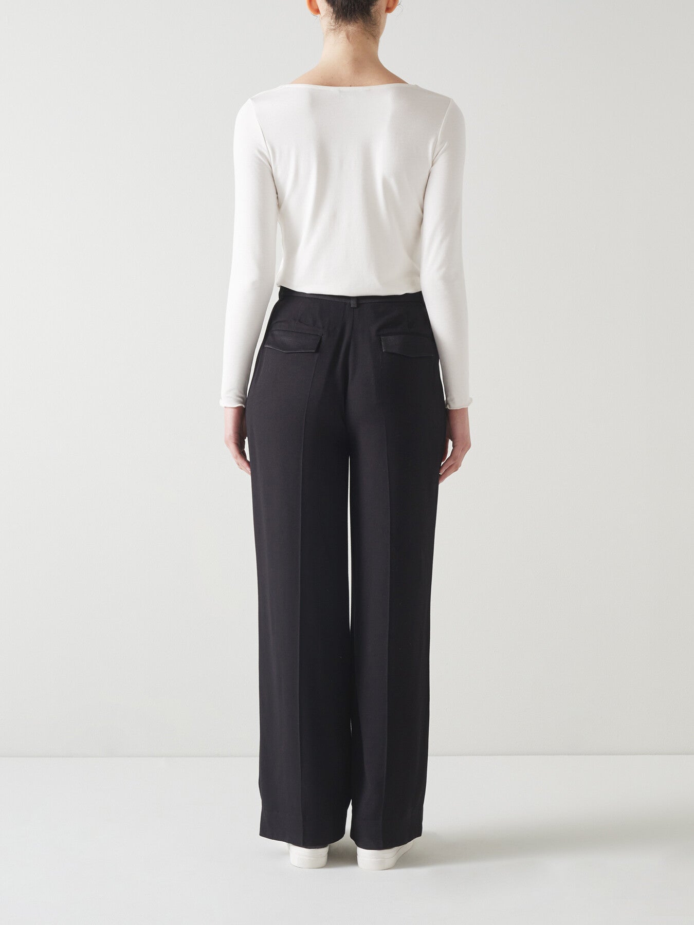 May Ivory Lenzing™ Ecovero™ Viscose Square Neck Top