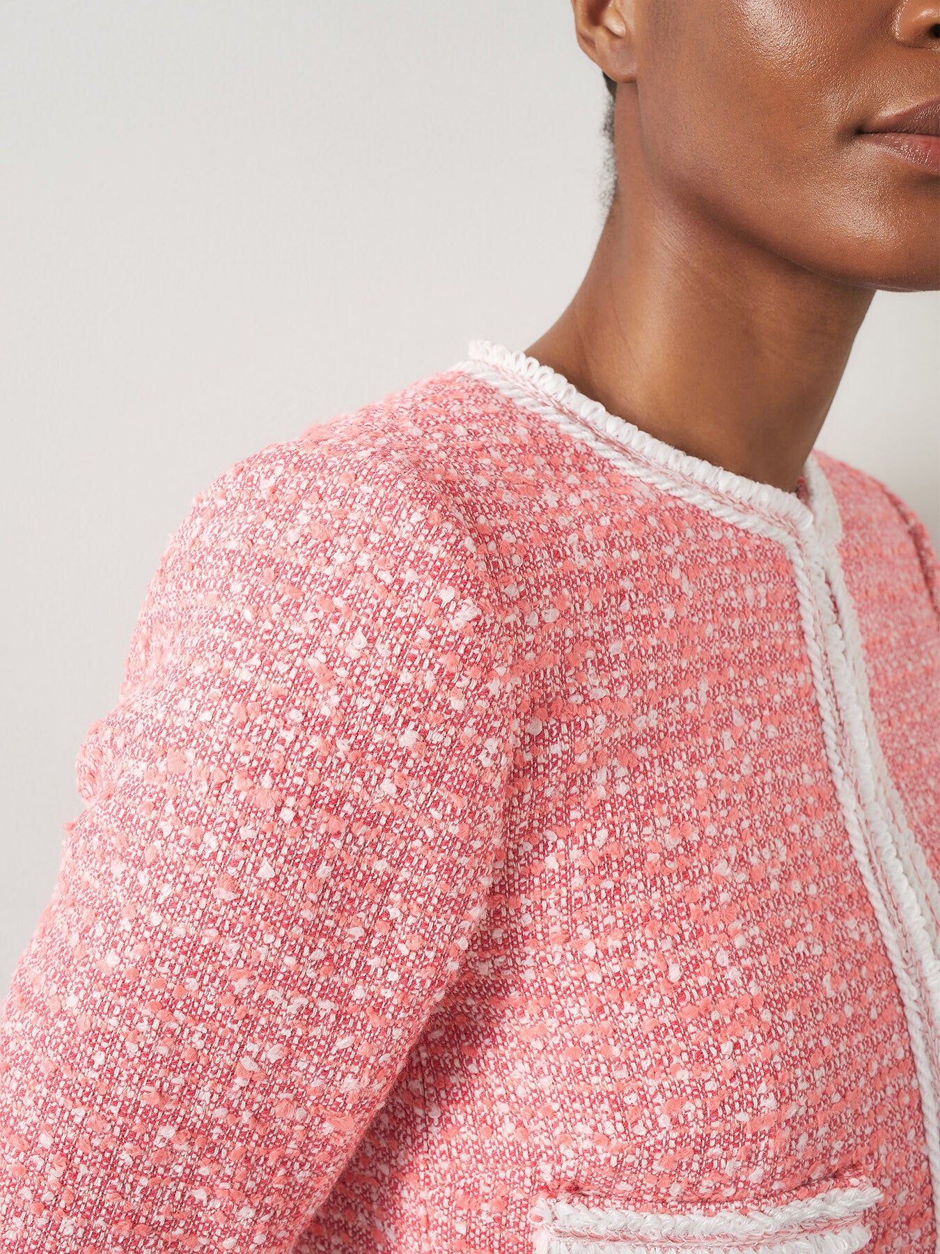 Charlie & Ivory Tweed And Trim Jacket