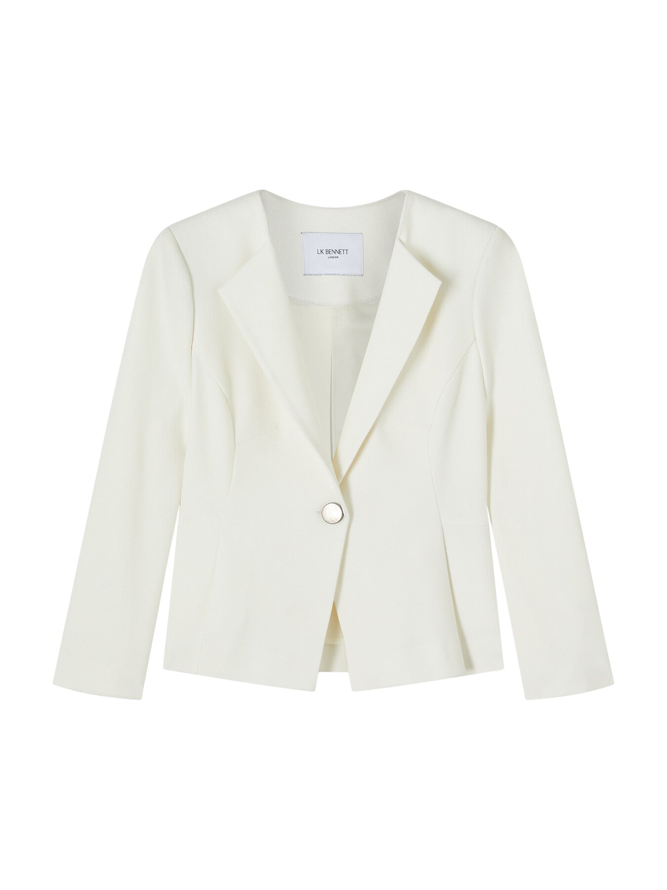 Sky Lenzing™ Ecovero™ Viscose Blend Crepe Jacket